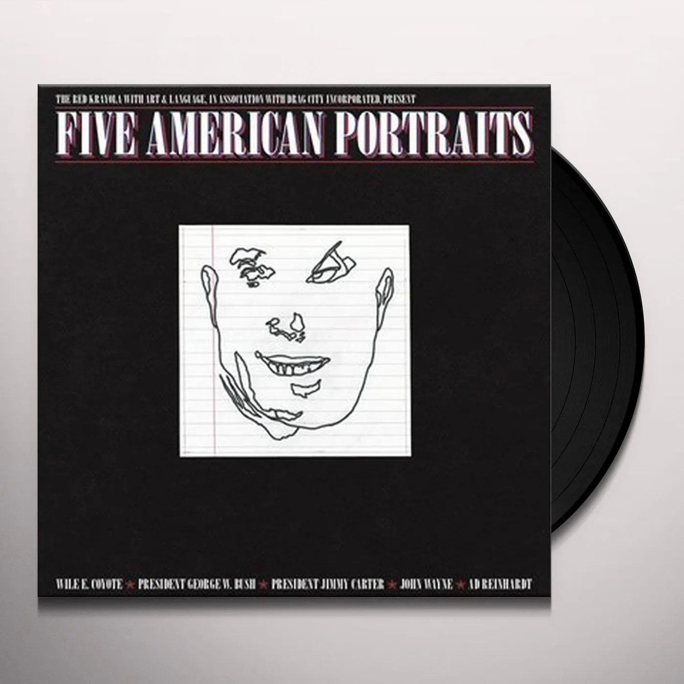 The Red Krayola FIVE AMERICAN PORTRAITS Vinyl Record