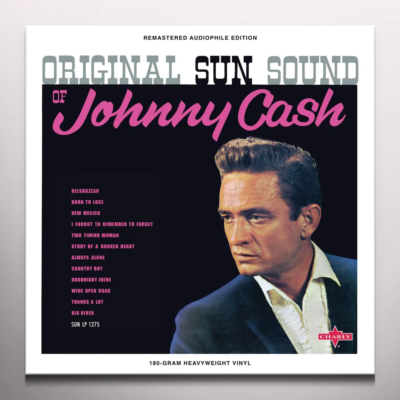 ORIGINAL SUN SOUND OF JOHNNY CASH - Limited Edition Magenta Colored Vinyl Record