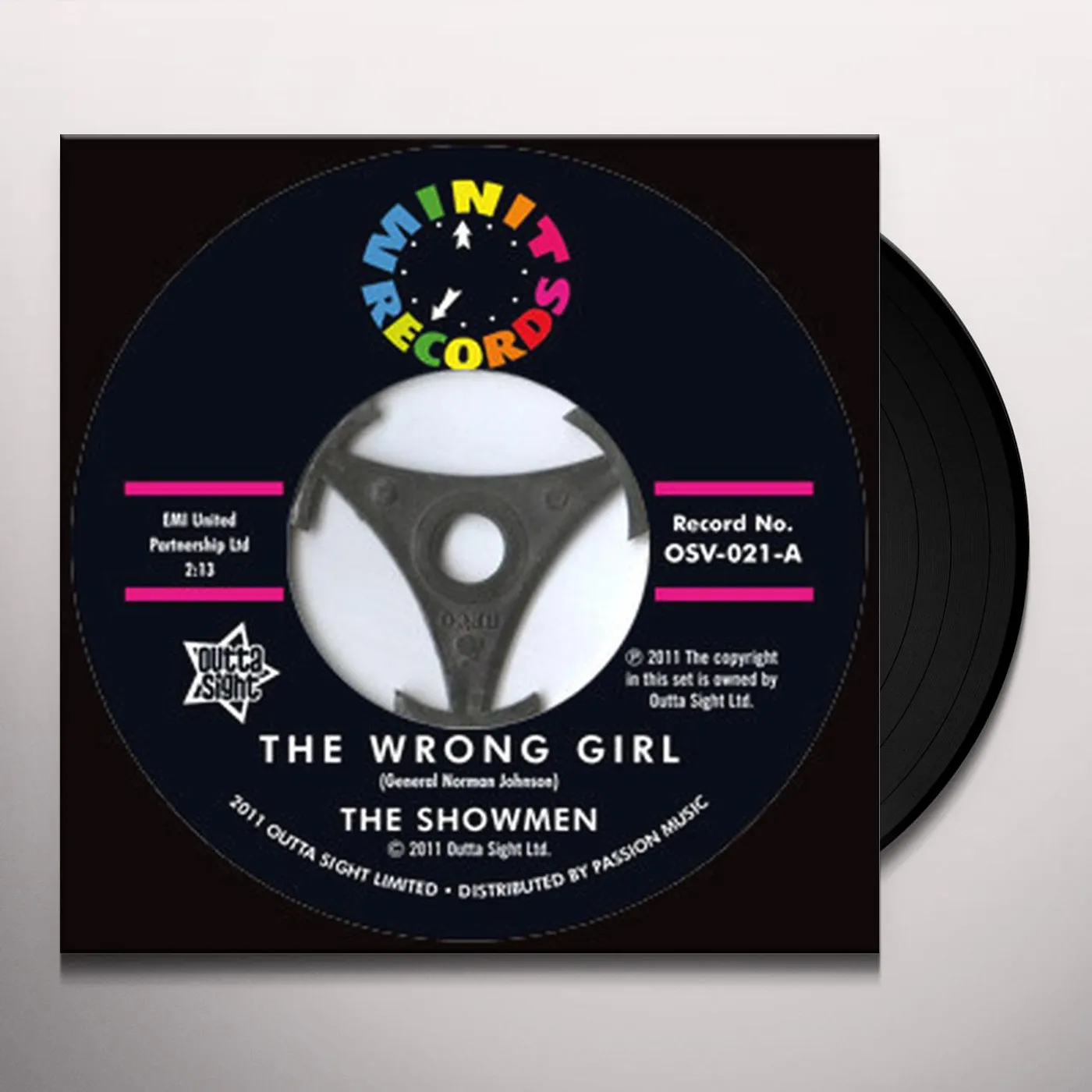 Showmen WRONG GIRL/FATE PLANNED IT THIS WAY Vinyl Record