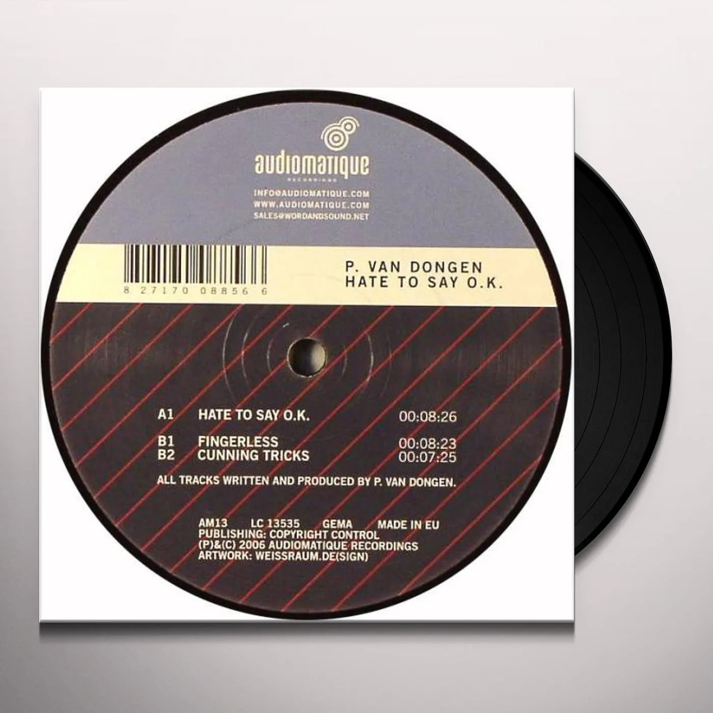 Piet van Dongen HATE TO SAY O.K. Vinyl Record