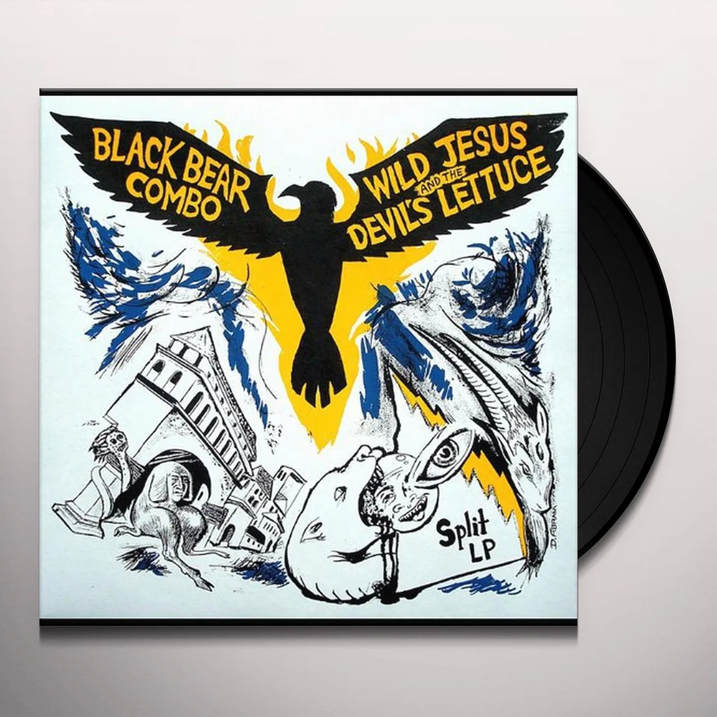 Black Bear Combo & Wild Jesus and the Devil's Lettuce Split Lp Vinyl Record