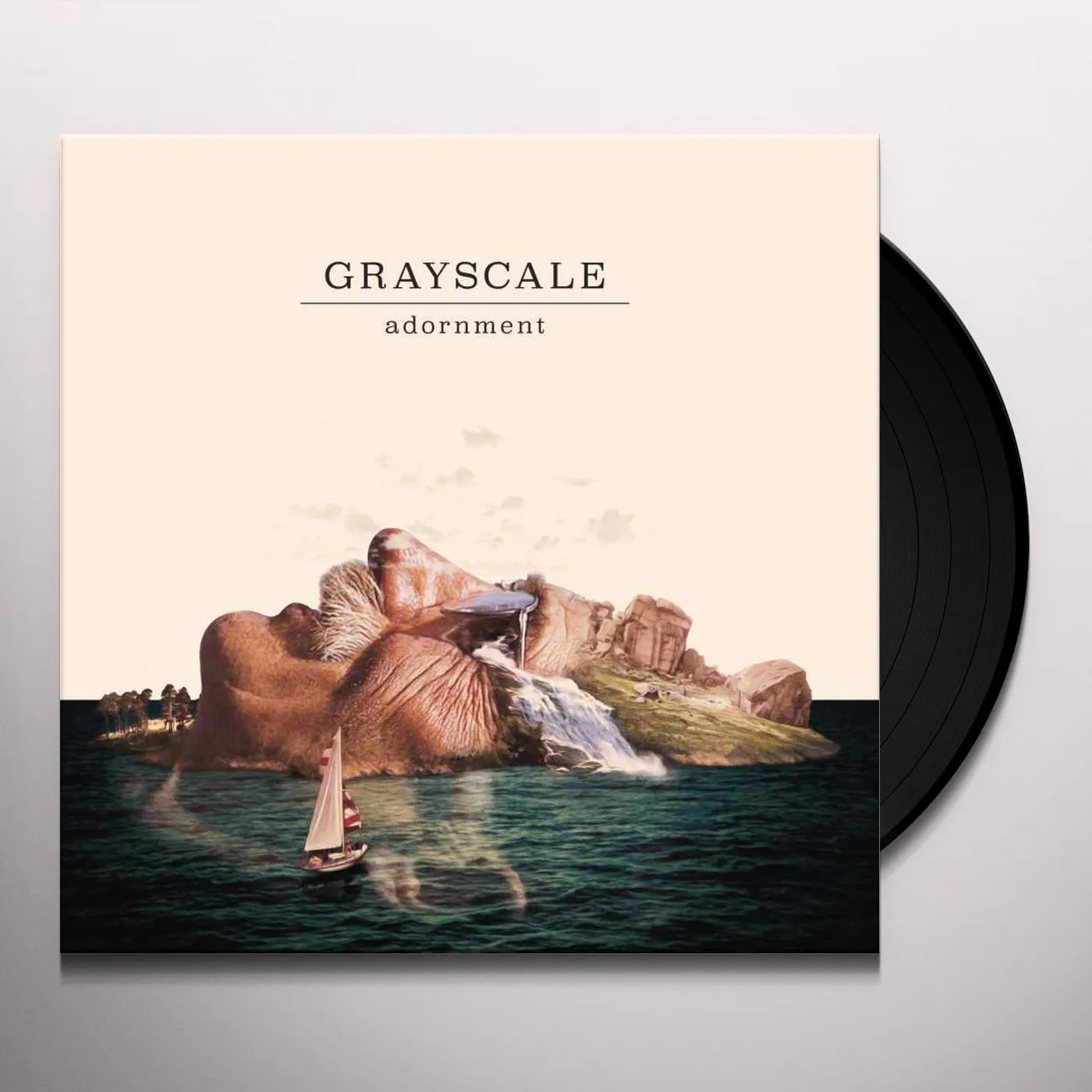 Grayscale Adornment Vinyl Record