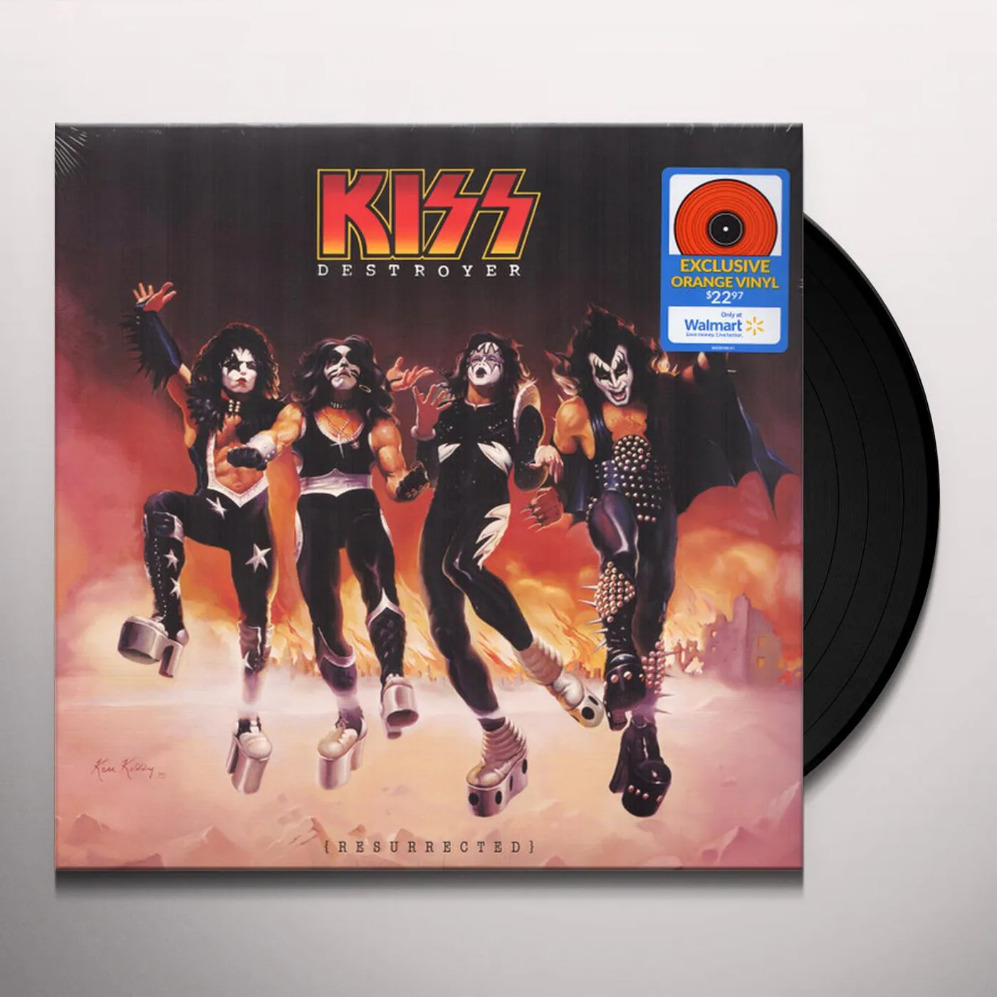 KISS DESTROYER (RESURRECTED) (TRANSLUCENT ORANGE VINYL) Vinyl Record