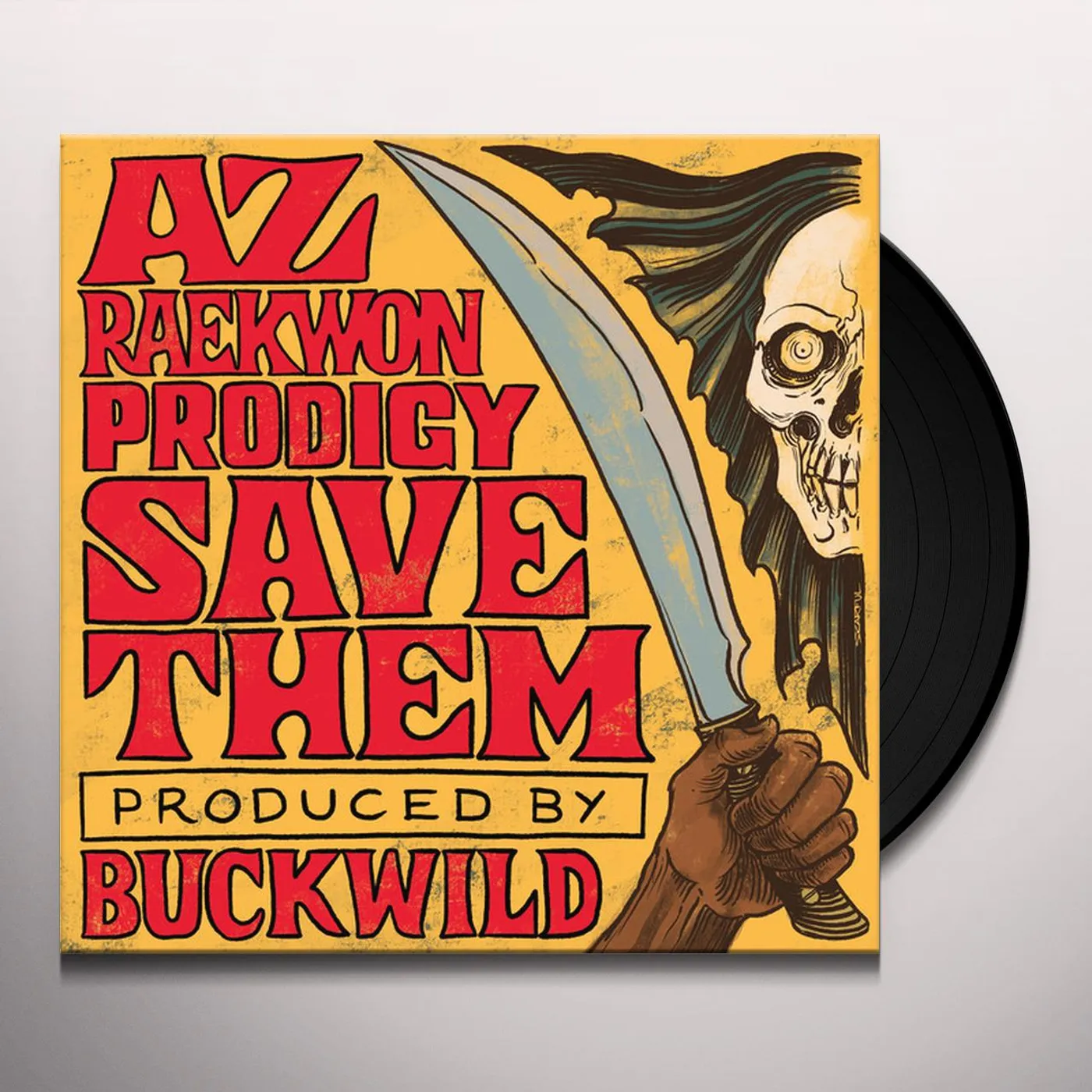 Az / Raekwon / Prodigy / Buckwild SAVE THEM / INSTRUMENTAL Vinyl Record