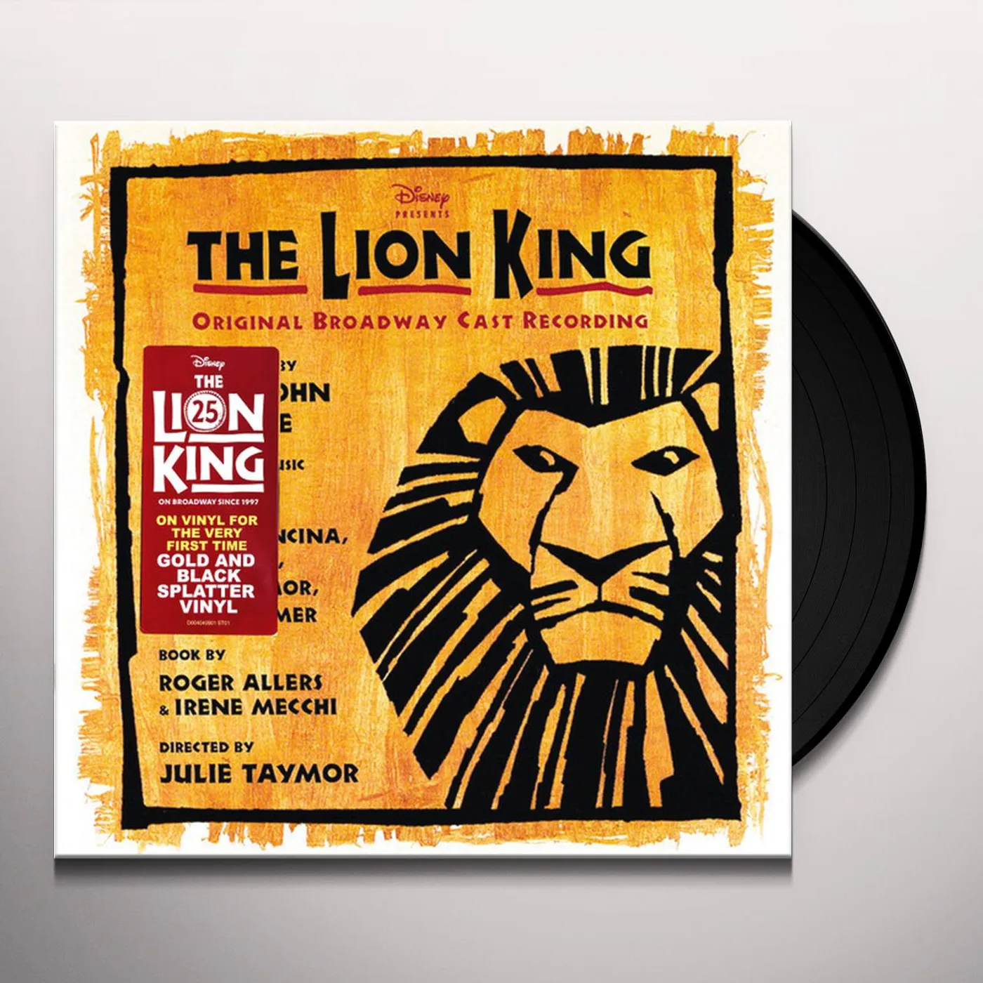Various Artists The Lion King: Original Broadway Cast (Yellow/Black Splatter 2 LP) Vinyl Record