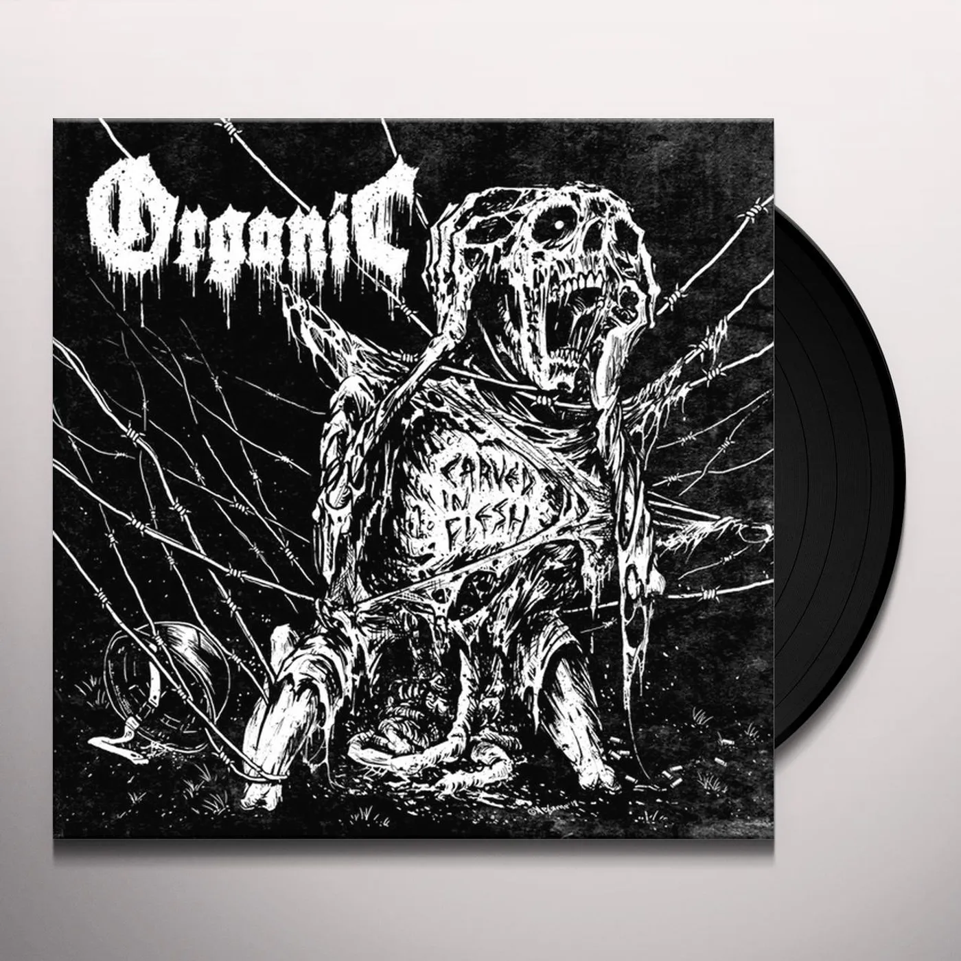 Organic Carved in Flesh Vinyl Record