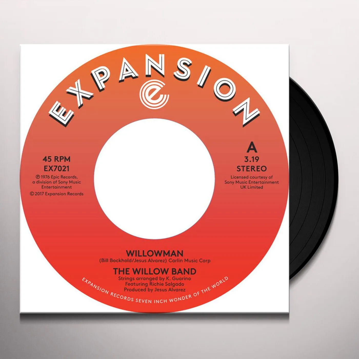 The Willow Band WILLOWMAN / FUNKY GUITAR MAN Vinyl Record