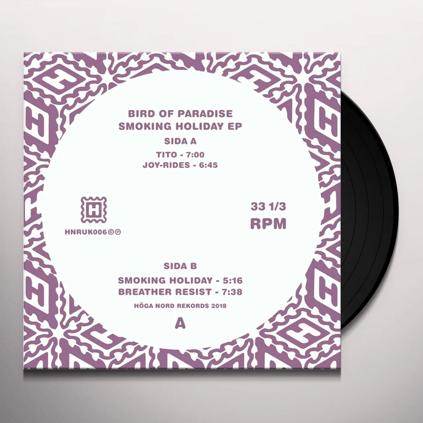Bird of Paradise SMOKING HOLIDAY Vinyl Record
