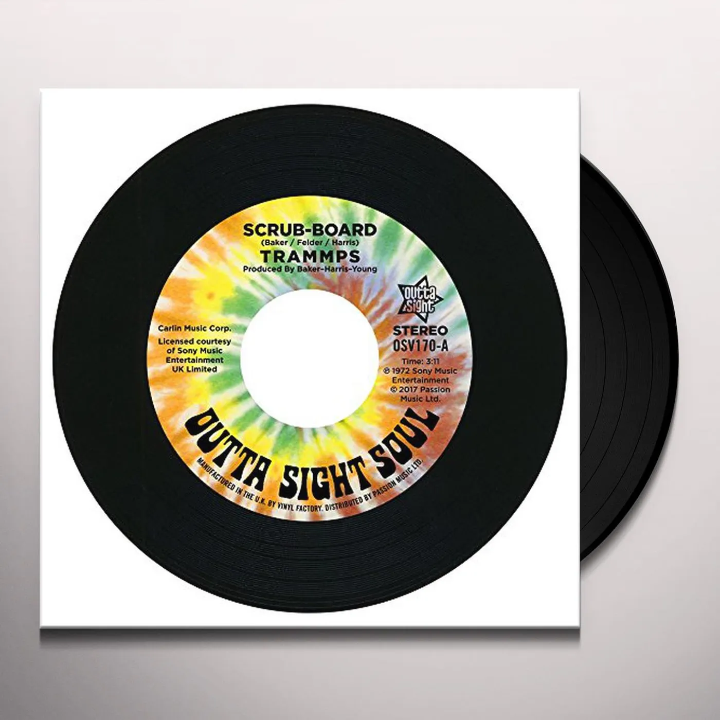 The Trammps SCRUB-BOARD / HOLD BACK THE NIGHT Vinyl Record