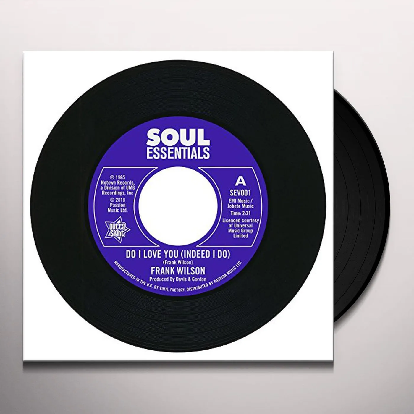 Frank Wilson DO I LOVE YOU (INDEED I DO) / SWEETER AS THE DAYS Vinyl Record