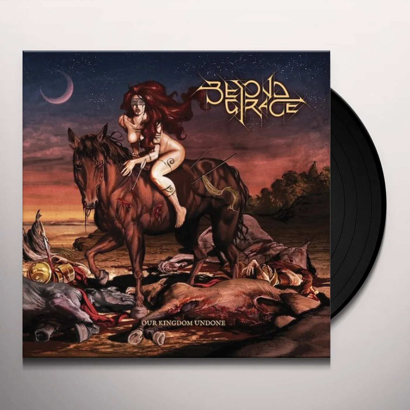 Beyond Grace OUR KINGDOM UNDONE (DARK BLUE/ORANGE MARBLE VINYL) Vinyl Record