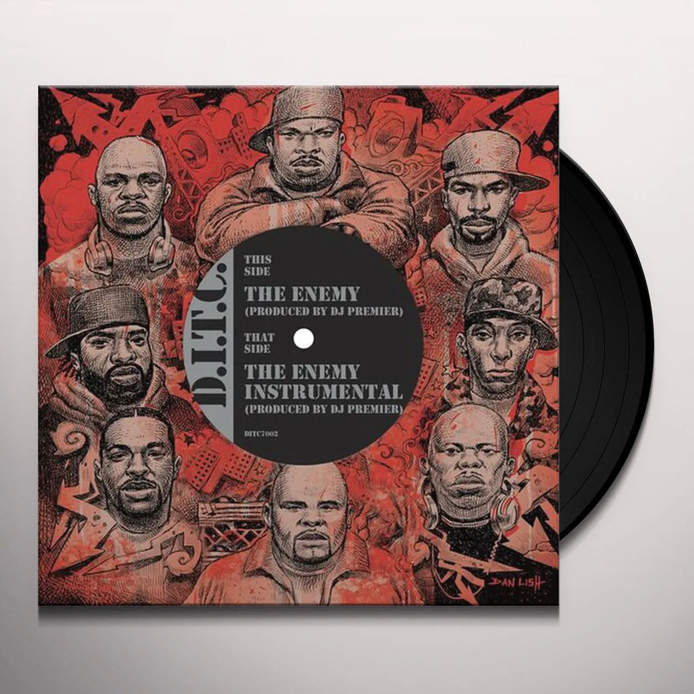 D.I.T.C. ENEMY PRODUCED BY DJ PREMIER / INSTRUMENTAL Vinyl Record