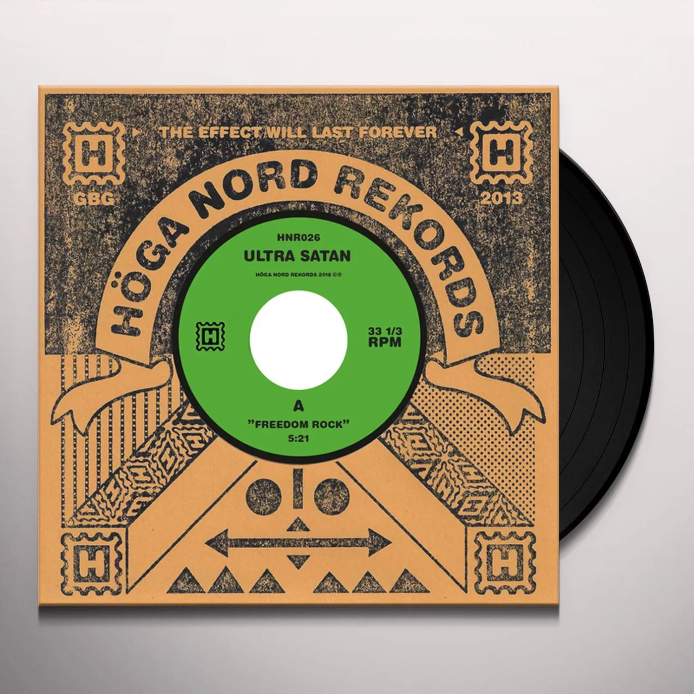 Ultra Satan FREEDOM ROCK / ANTI CLOCK Vinyl Record