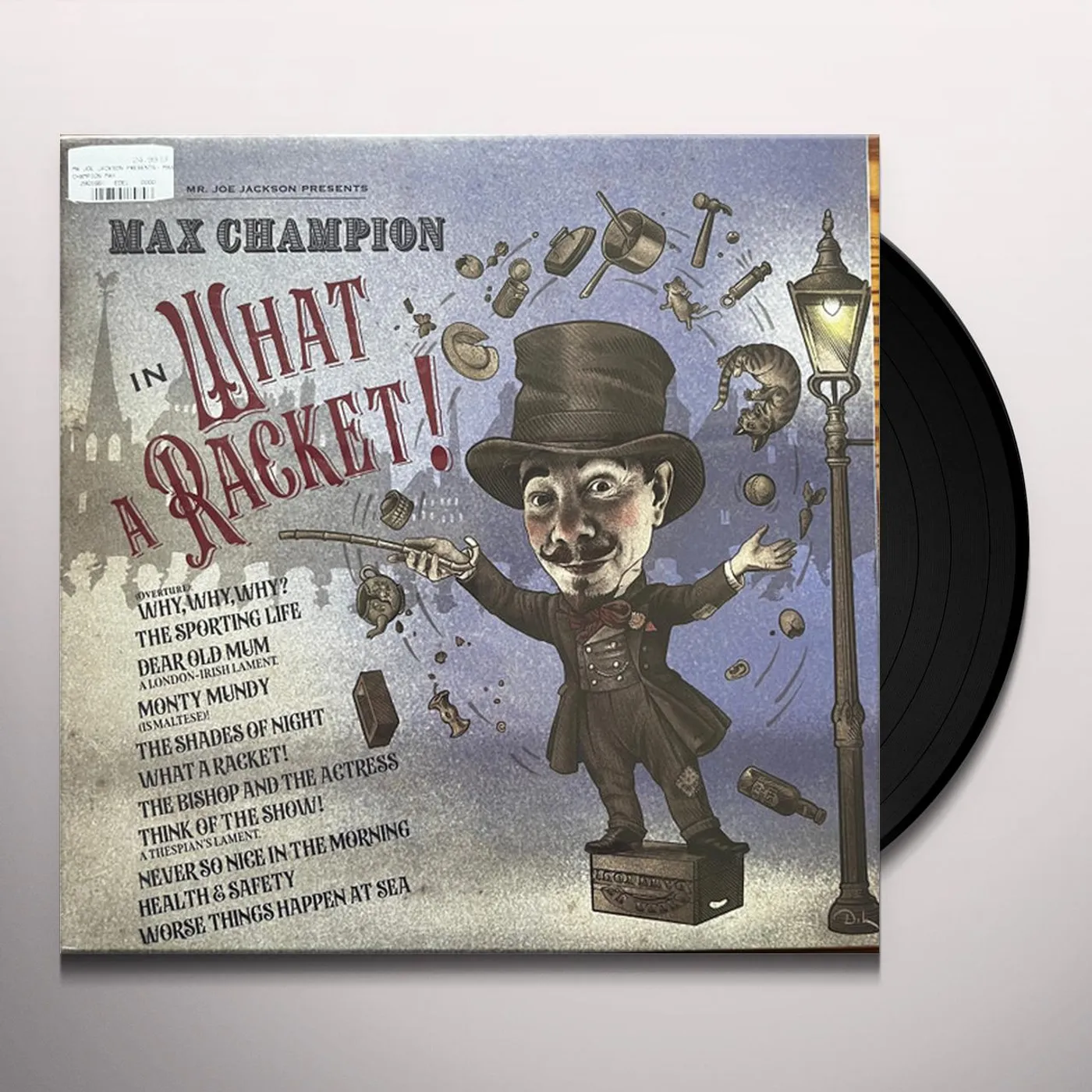 MR. JOE JACKSON PRESENTS MAX CHAMPION IN WHAT A RACKET! Vinyl Record