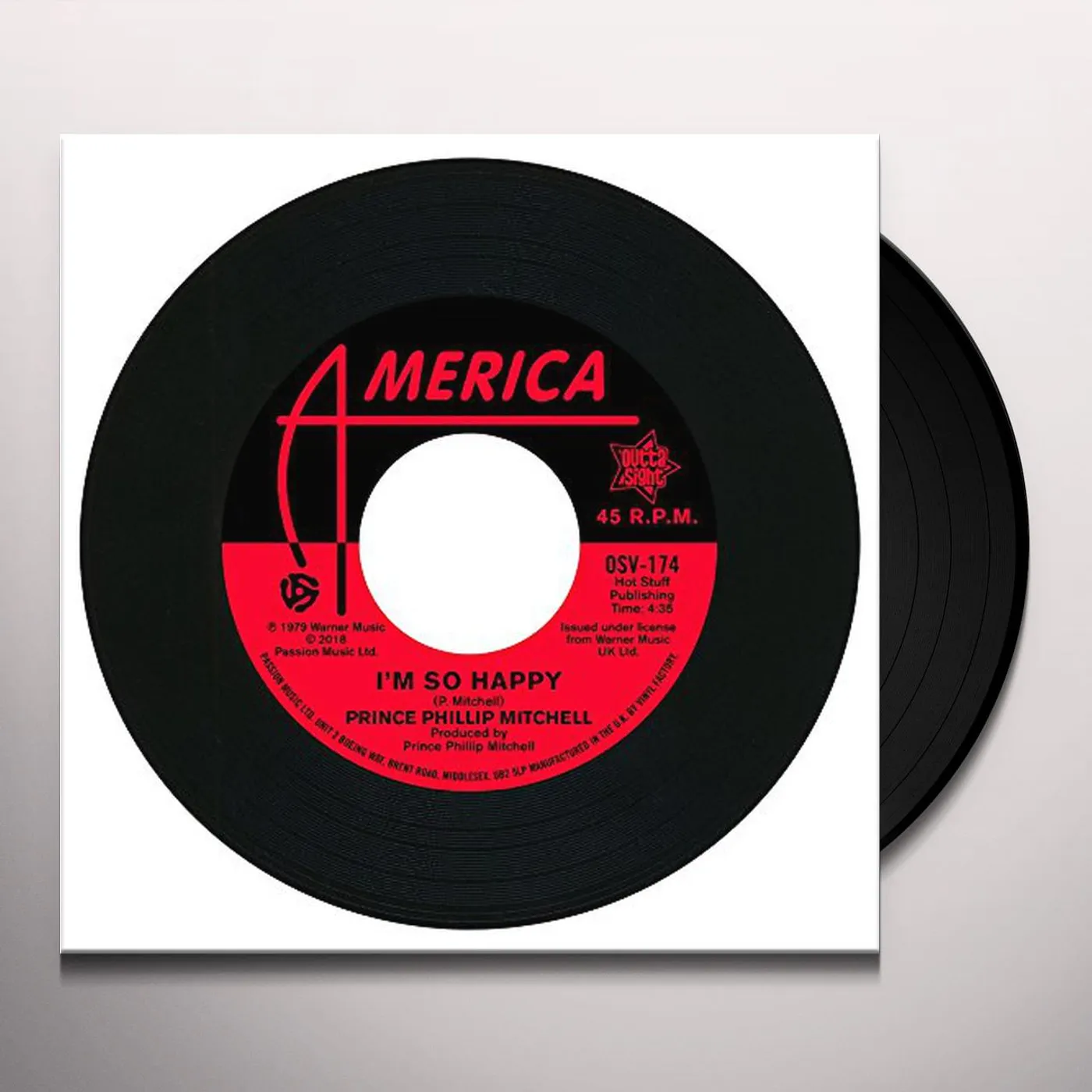 Prince Phillip Mitchell I'm So Happy / Since You Said You'd Be Mine Vinyl Record