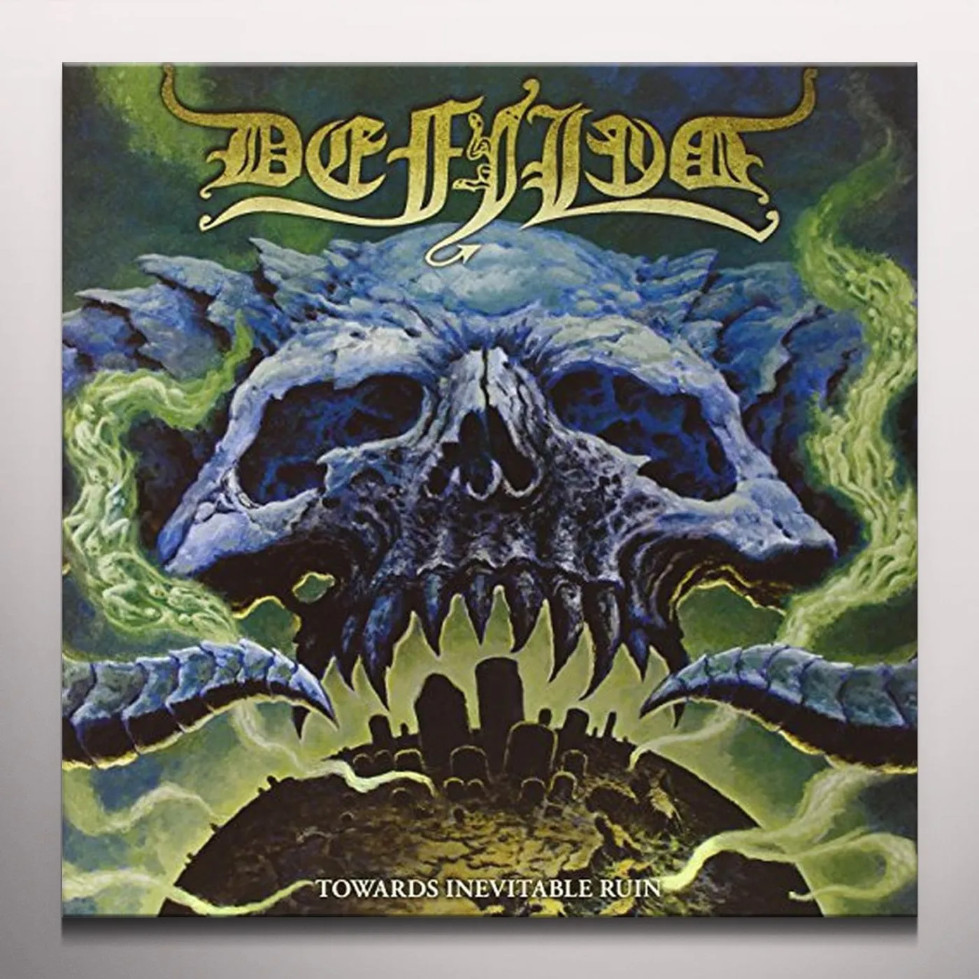 Defiled TOWARDS INEVITABLE RUIN (GREEN VINYL) Vinyl Record