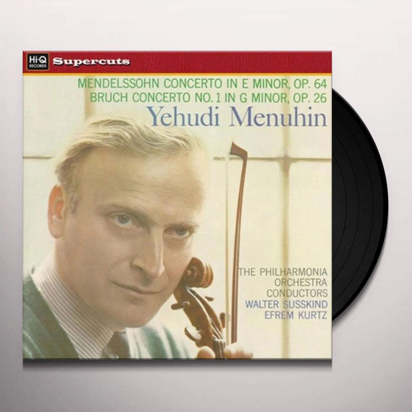 Yehudi / Menuhin / Philharmonia Orchestra MENDELSSOHN & BRUCH VIOLIN CONCERTOS Vinyl Record