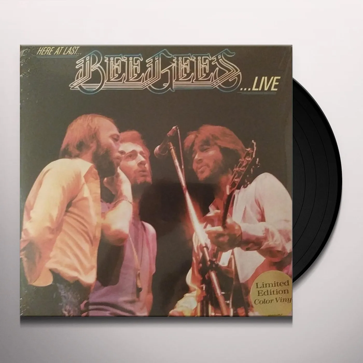 HERE AT LAST BEE GEES LIVE Vinyl Record
