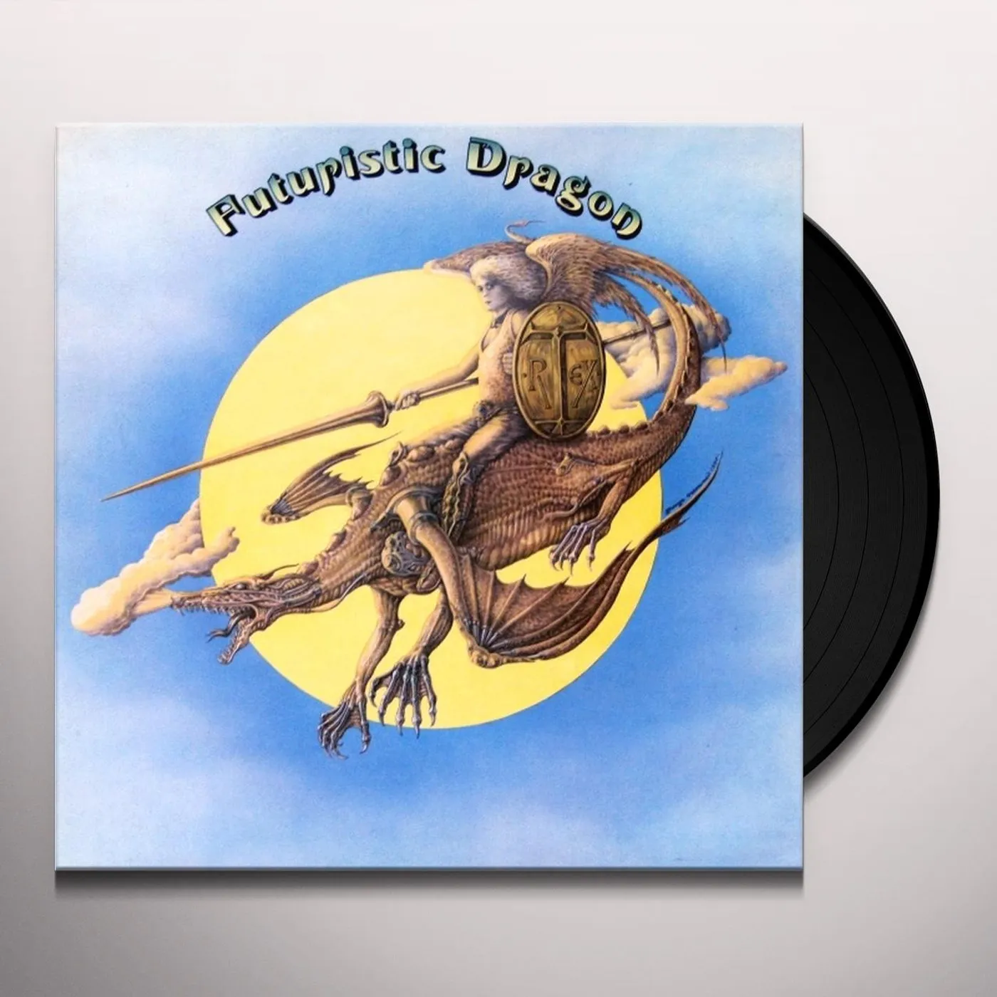 T. Rex Futuristic Dragon Vinyl Record