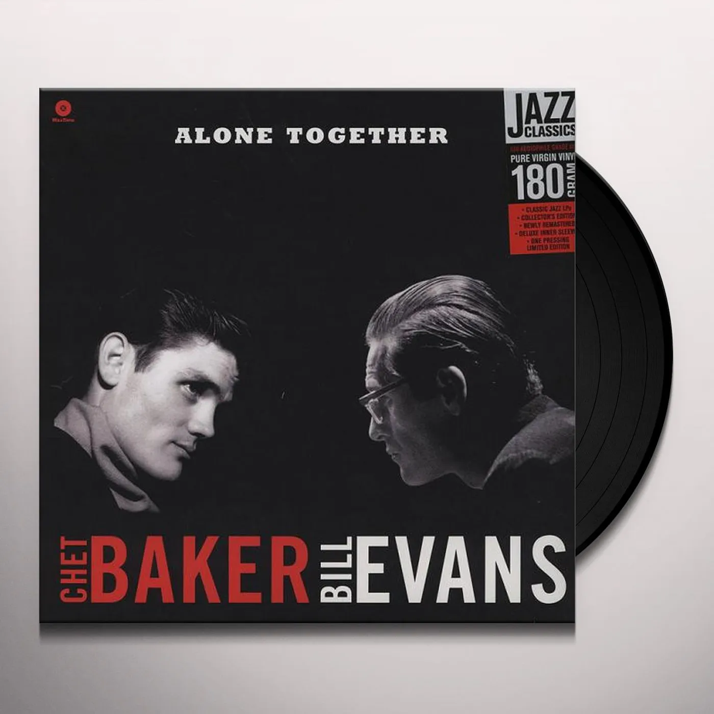 Chet Baker & Bill Evans ALONE TOGETHER Vinyl Record - 180 Gram Pressing