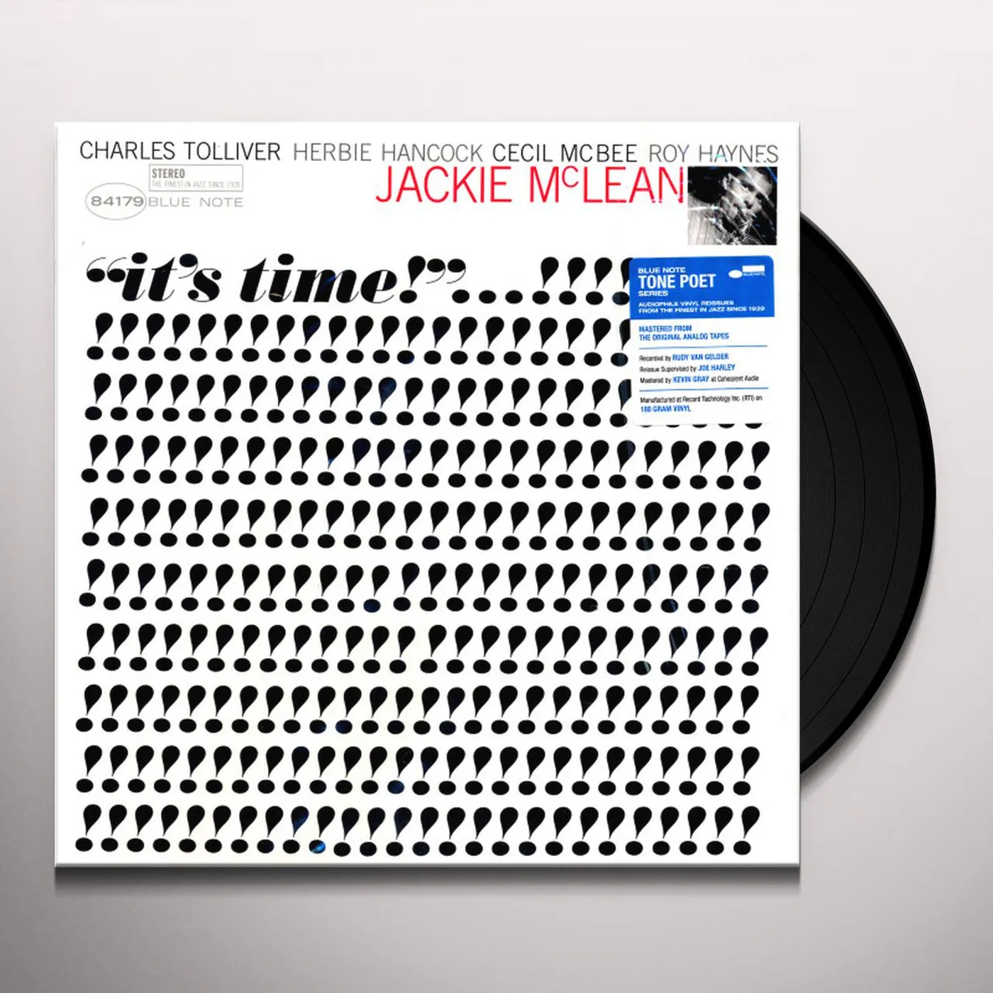 Jackie McLean IT'S TIME (BLUE NOTE TONE POET SERIES) Vinyl Record