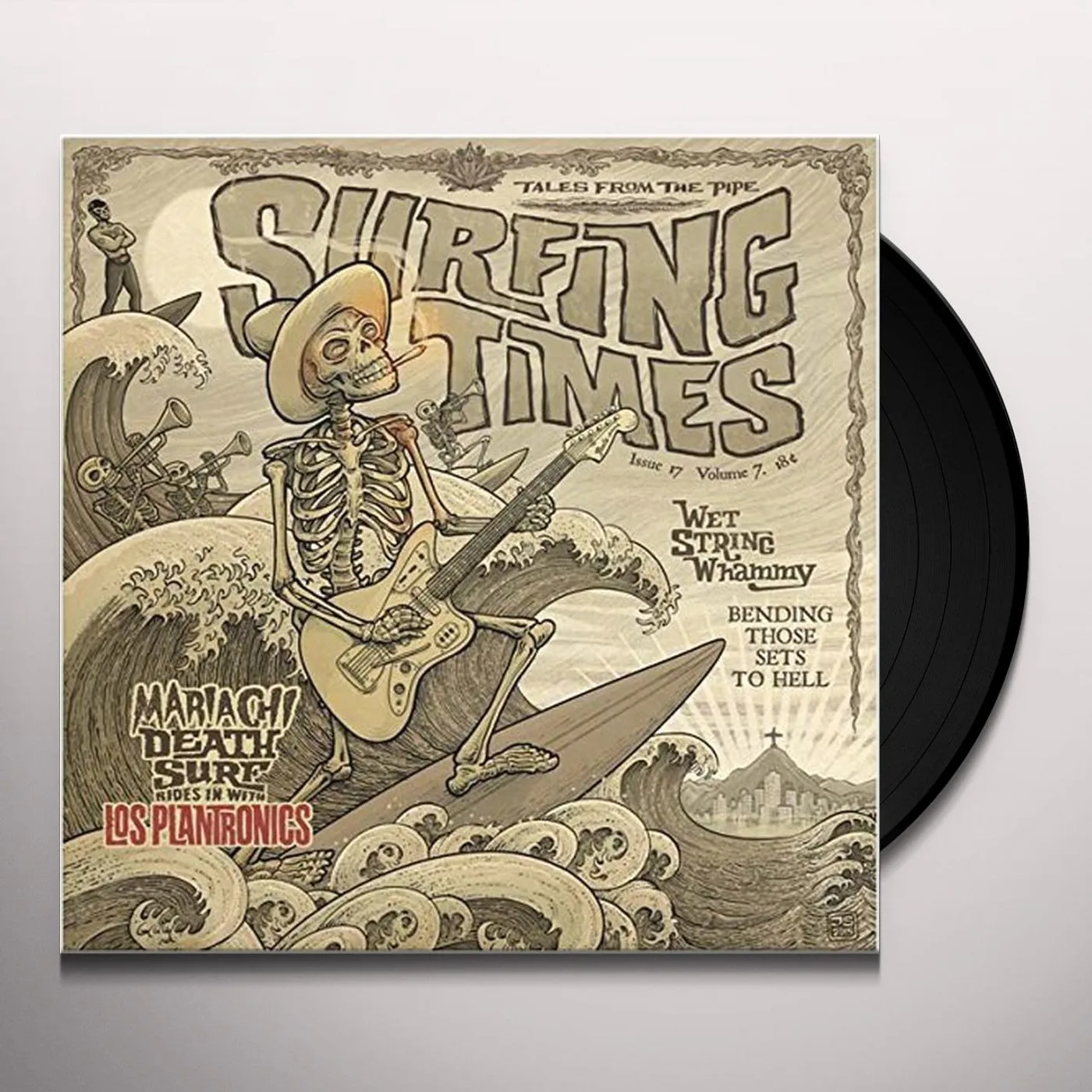 Los Plantronics Surfing Times Vinyl Record