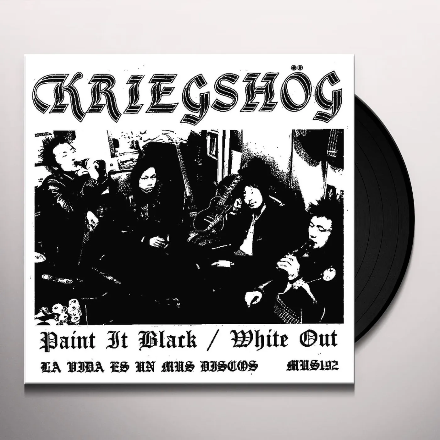 Kriegshög Paint It Black / White Out Vinyl Record
