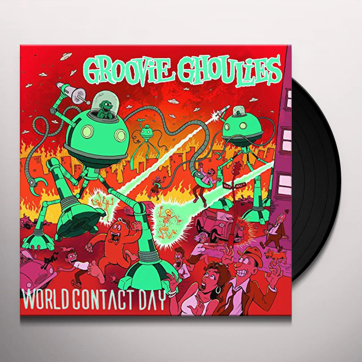 Groovie Ghoulies World Contact Day Vinyl Record