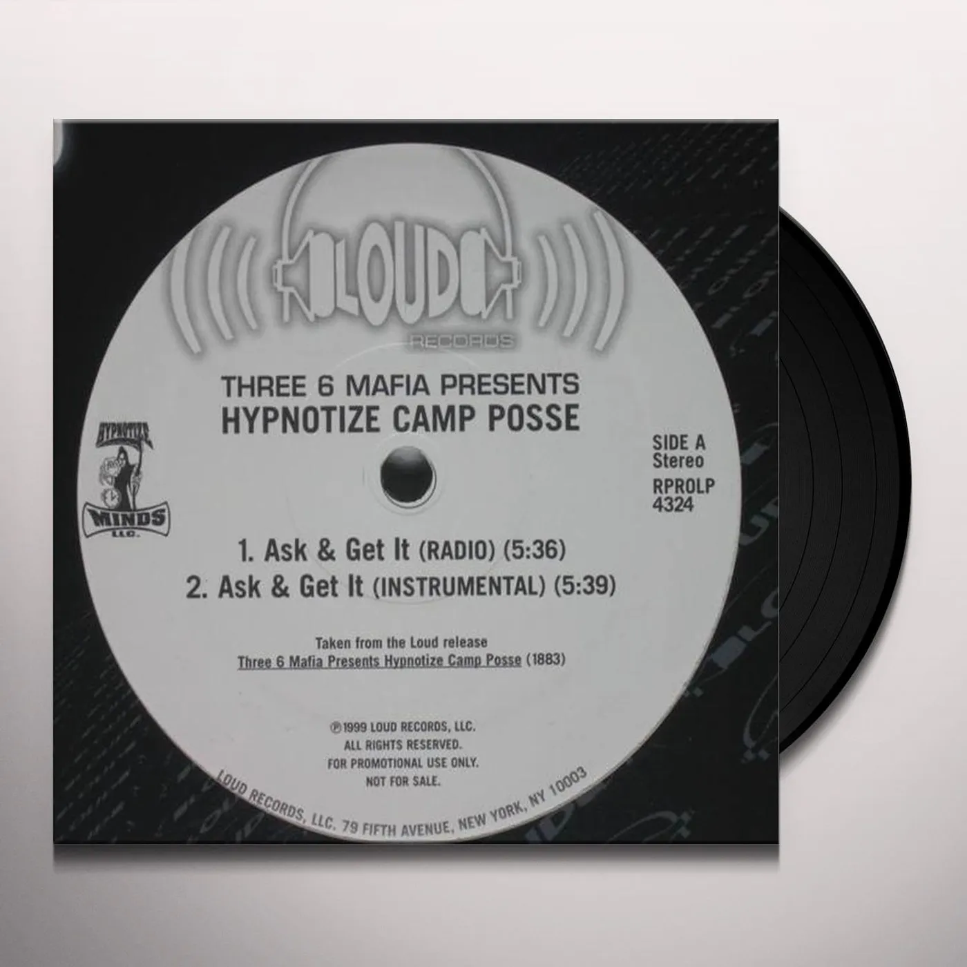 Three 6 Mafia featuring The Hypnotize Camp Posse ASK & GET IT Vinyl Record
