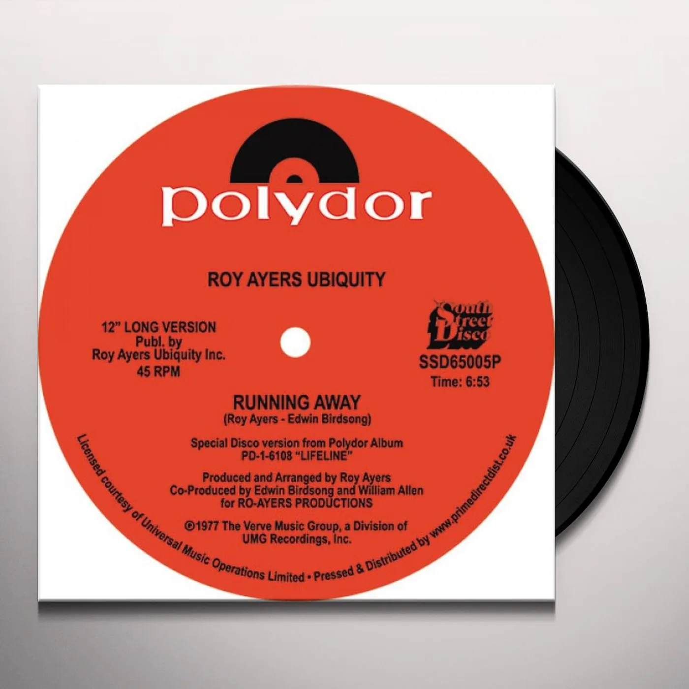 Roy Ayers Ubiquity RUNNING AWAY / LOVE WILL BRING US BACK TOGETHER Vinyl Record