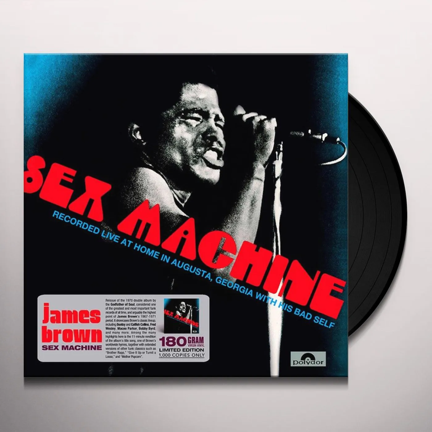 James Brown SEX MACHINE (DELUXE/180G/REISSUE) Vinyl Record