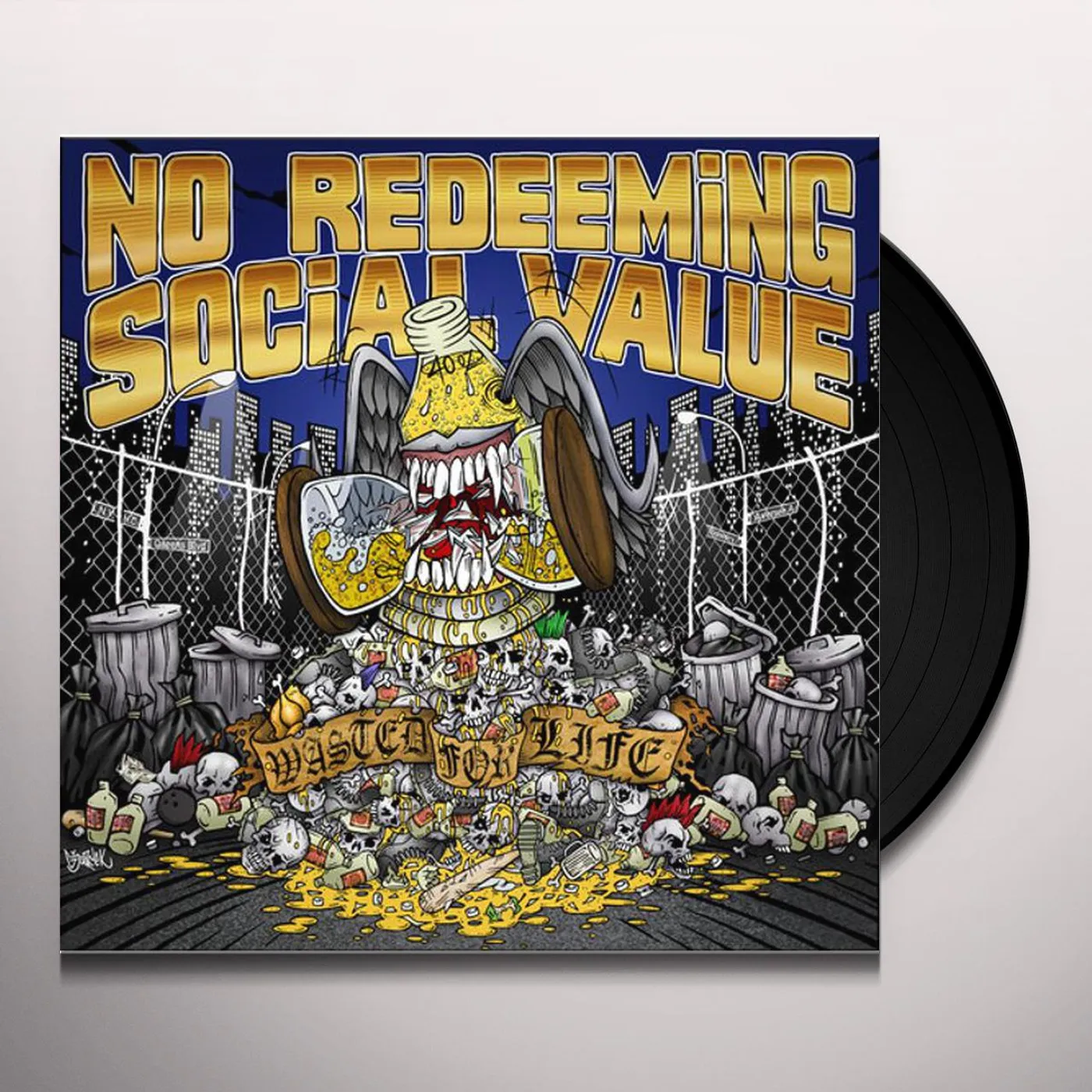 No Redeeming Social Value Wasted for Life Vinyl Record