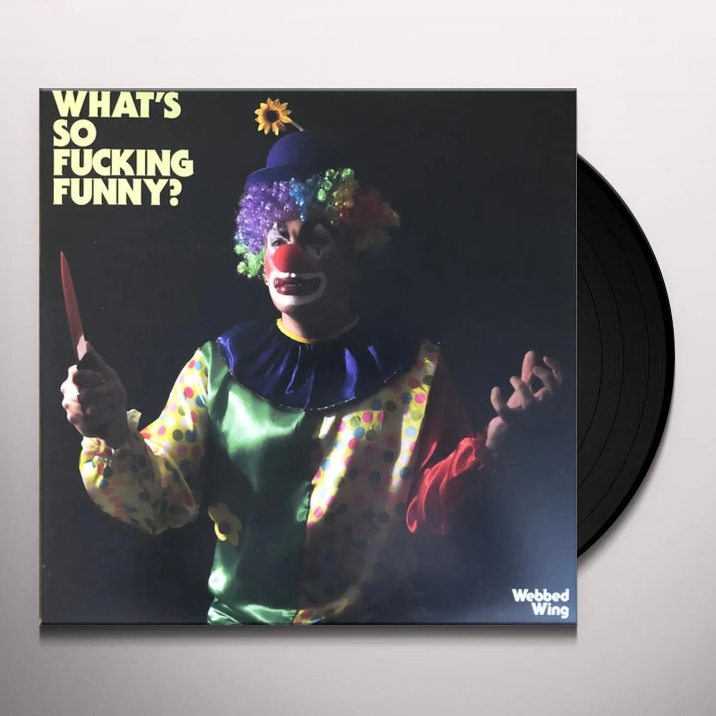 Webbed Wing WHAT'S SO FUCKING FUNNY? - PINK Vinyl Record