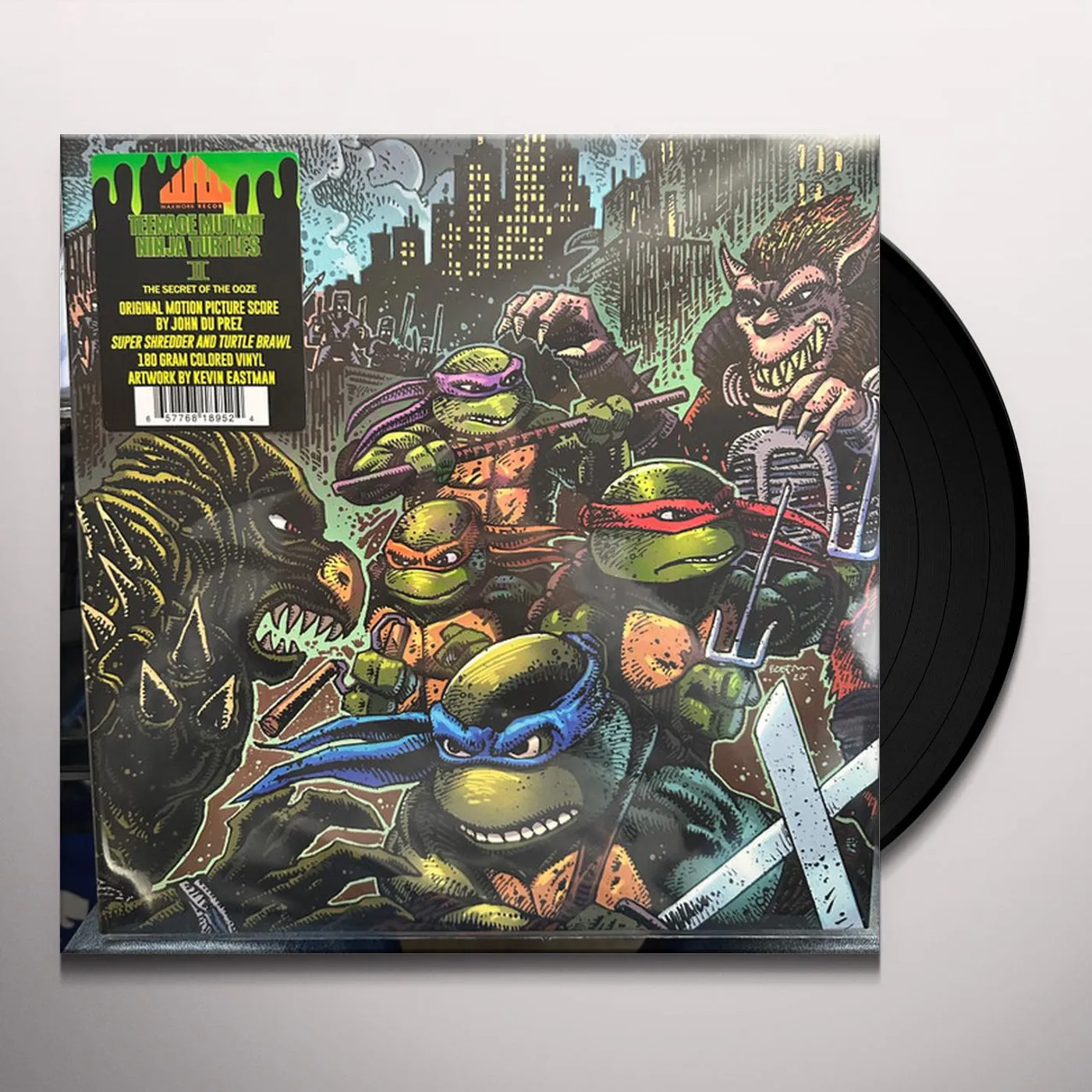 John Du Prez TEENAGE MUTANT NINJA TURTLES PART II - Original Soundtrack Vinyl Record