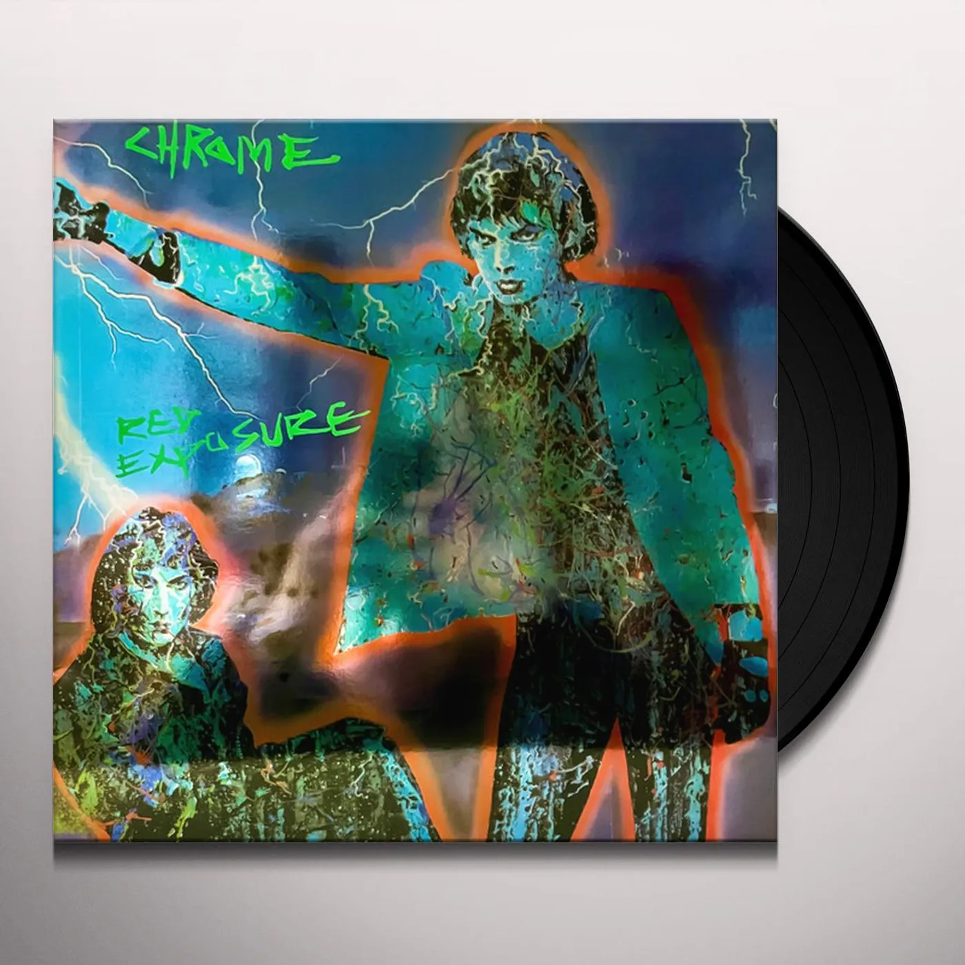 Chrome RED EXPOSURE (BLUE MARBLE VINYL) Vinyl Record