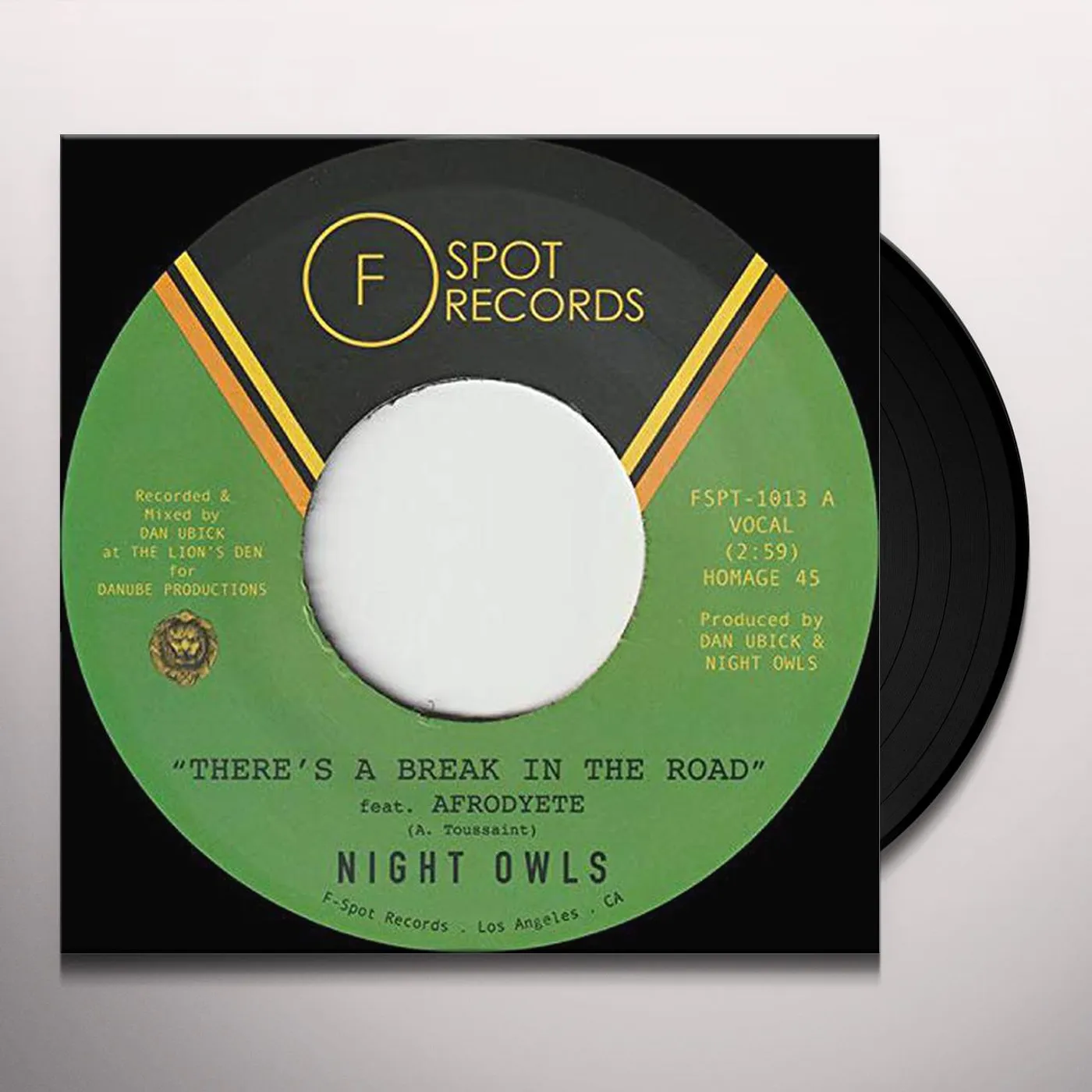 Night Owls There's A Break In The Road/Inner City Blues Vinyl Record