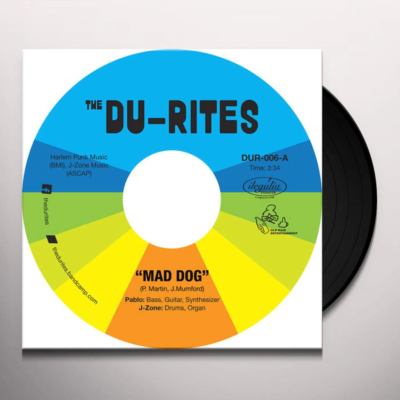 J-Zone and Pablo Martin Are the Du-Rites MAD DOG / CHEAP COLOGNE Vinyl Record