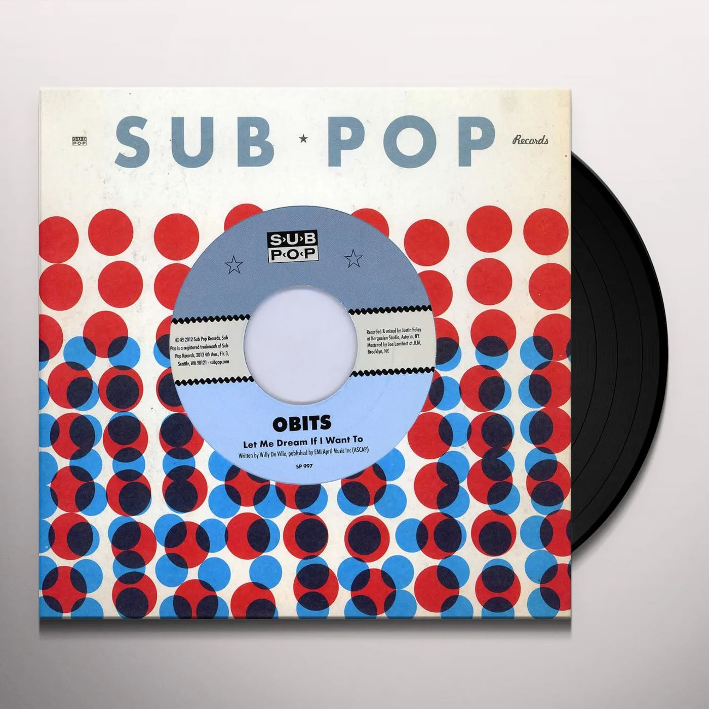 Obits LET ME DREAM IF I WANT TO / THE CITY IS DEAD Vinyl Record