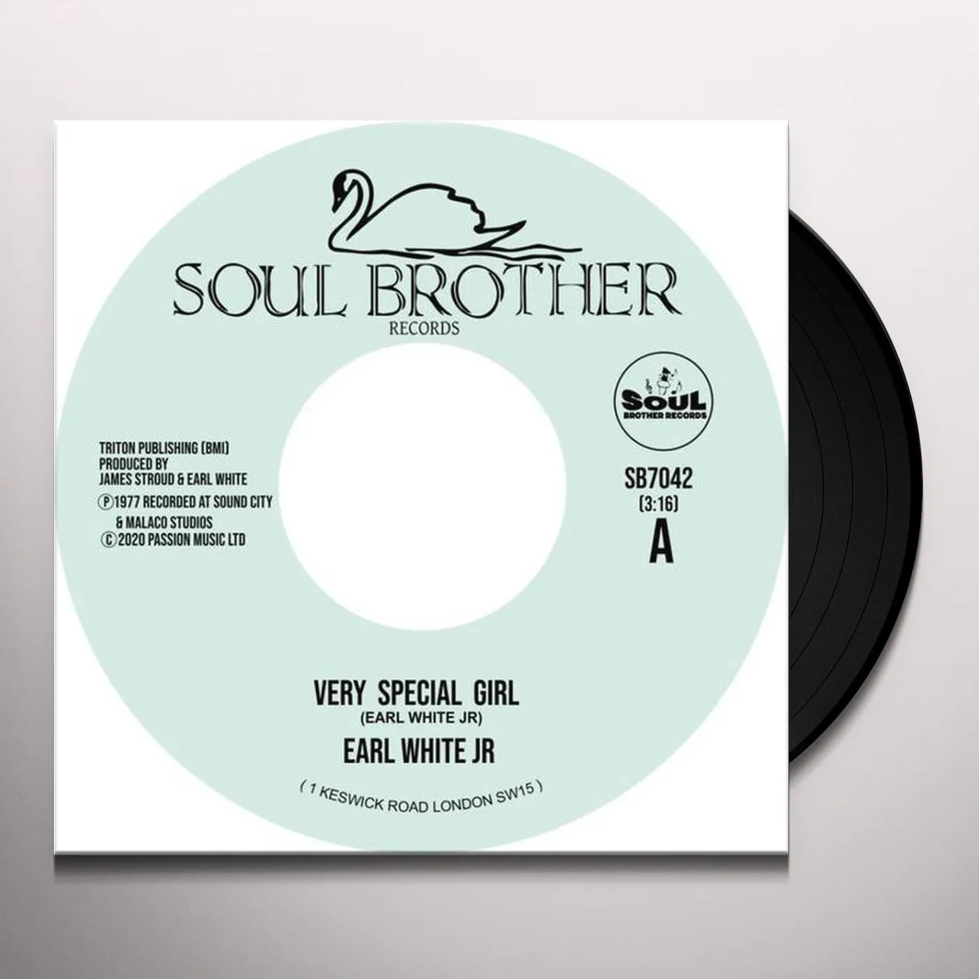 Earl White Jr VERY SPECIAL GIRL / NEVER FALL IN LOVE AGAIN Vinyl Record