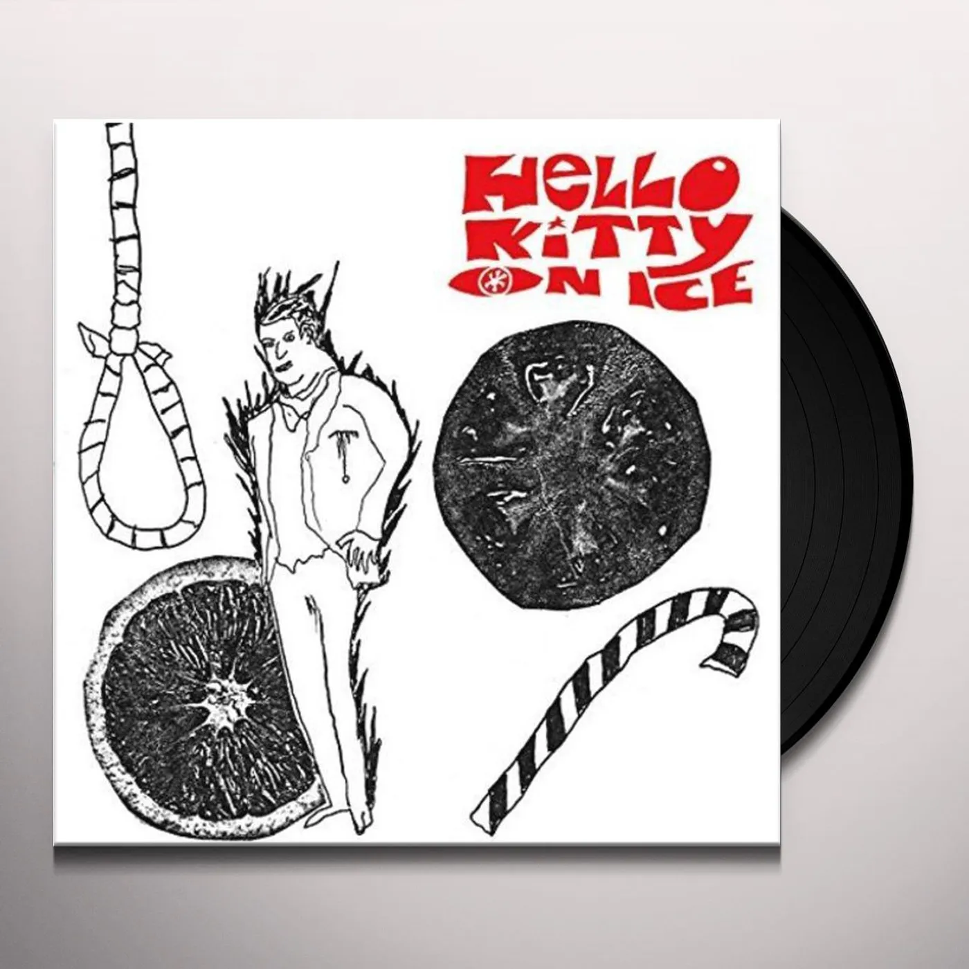 Hello Kitty On Ice MAN WITH A HOLE IN HIS THROAT / THE ANSWER Vinyl Record