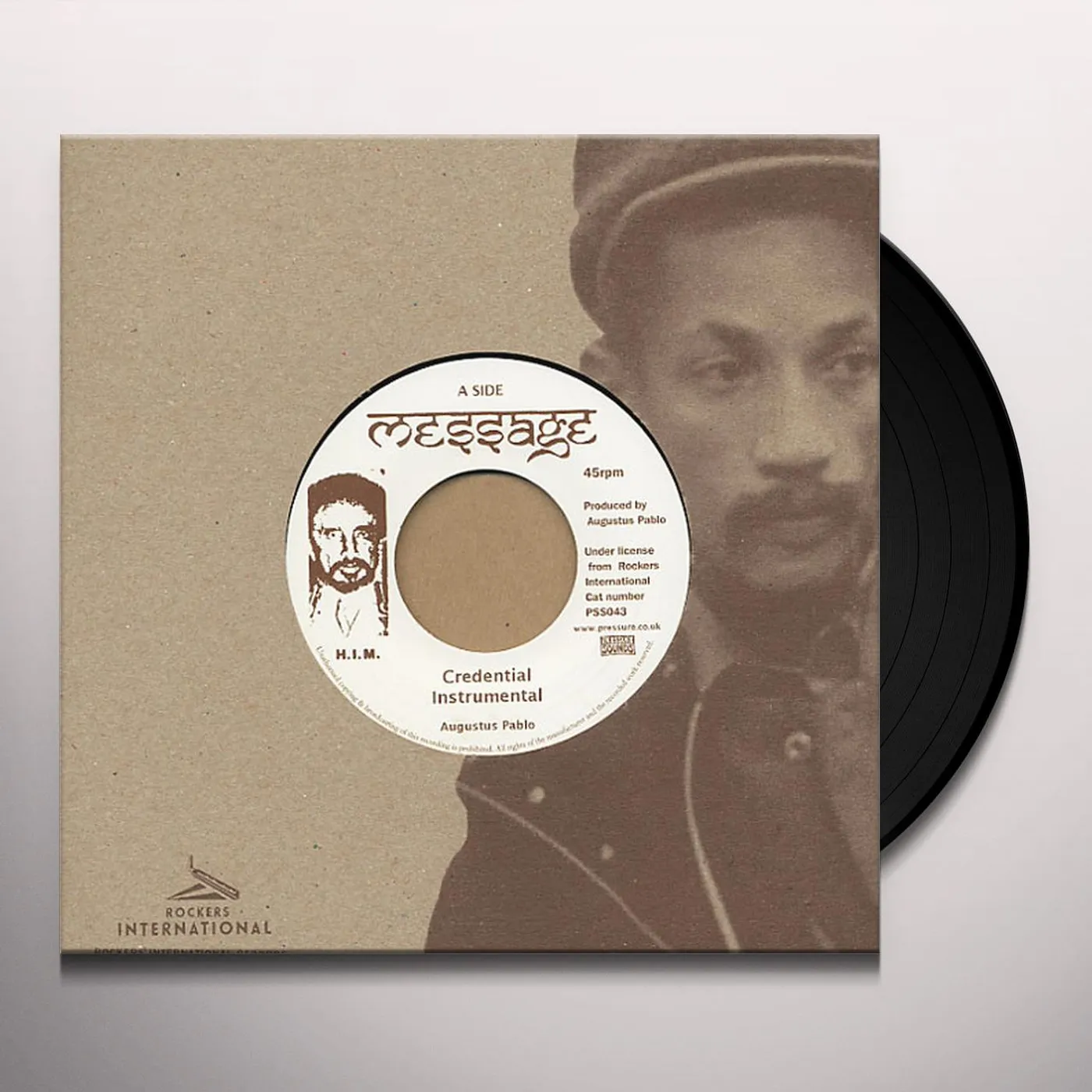 Augustus Pablo CREDENTIAL INSTRUMENTAL Vinyl Record