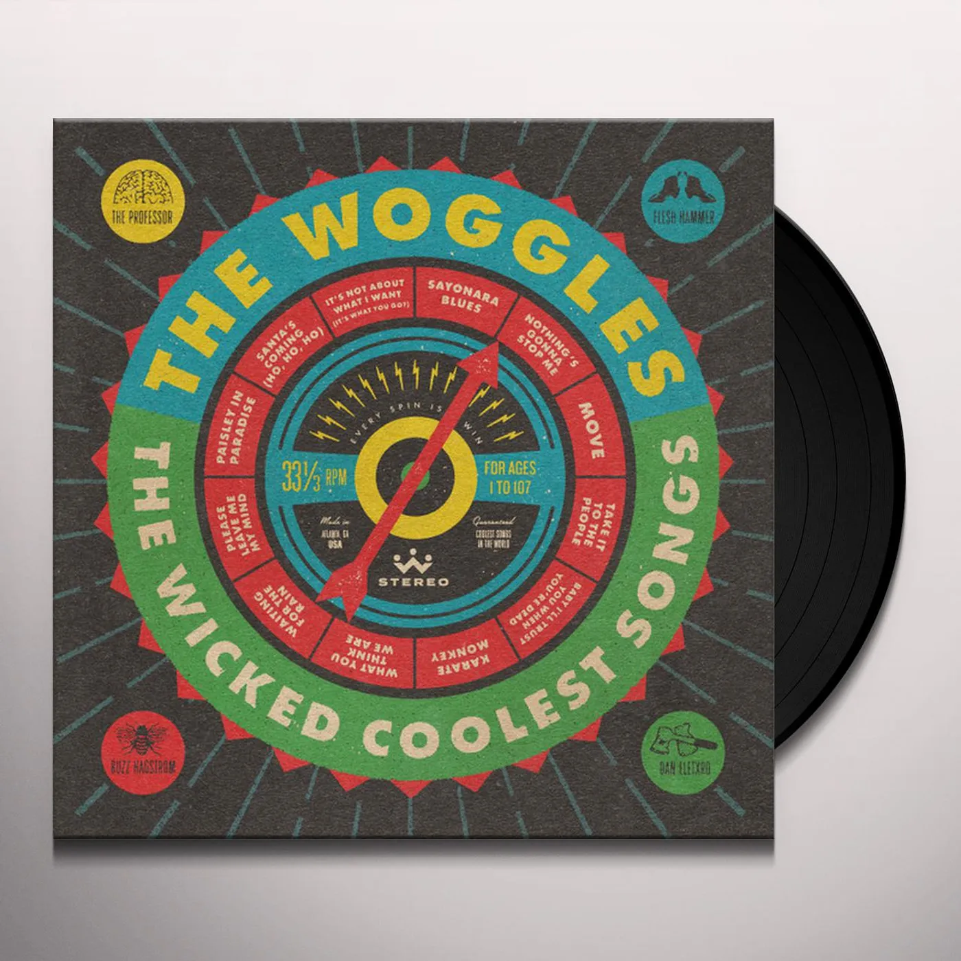 The Woggles WICKED COOLEST SONGS Vinyl Record