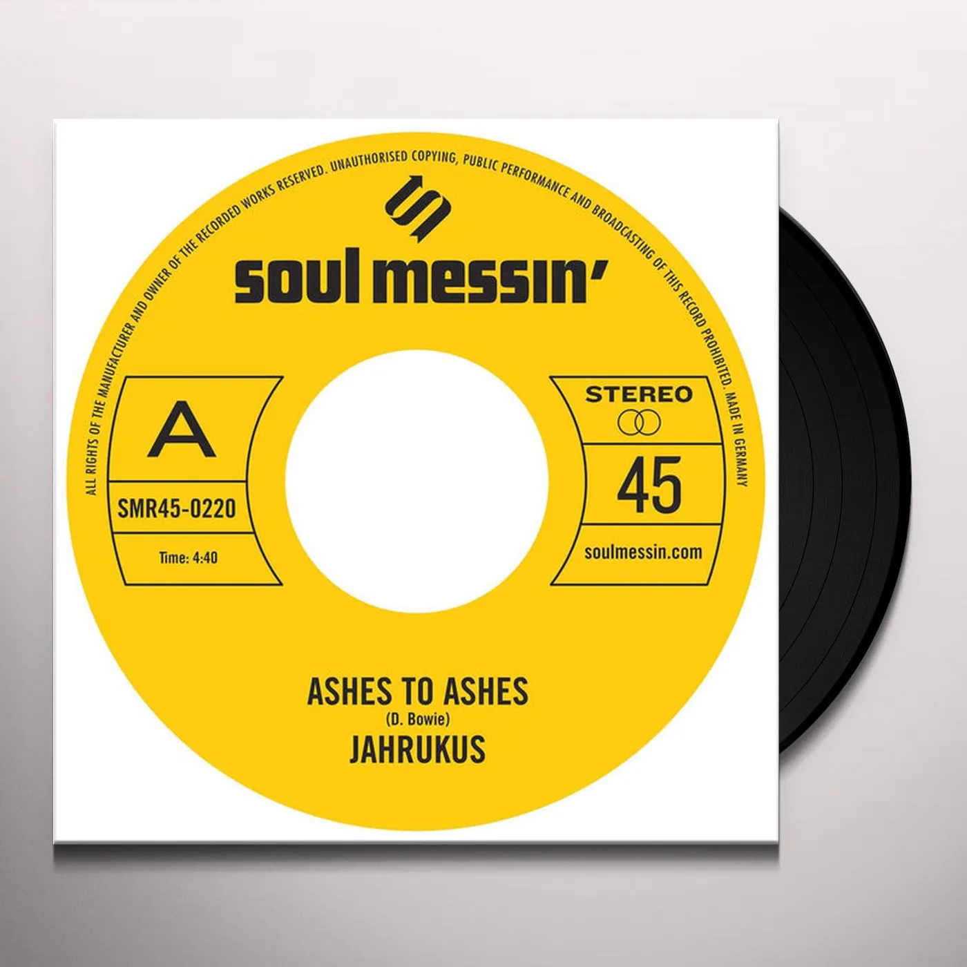 Jahrukus Ashes to Ashes / Island Girl Vinyl Record