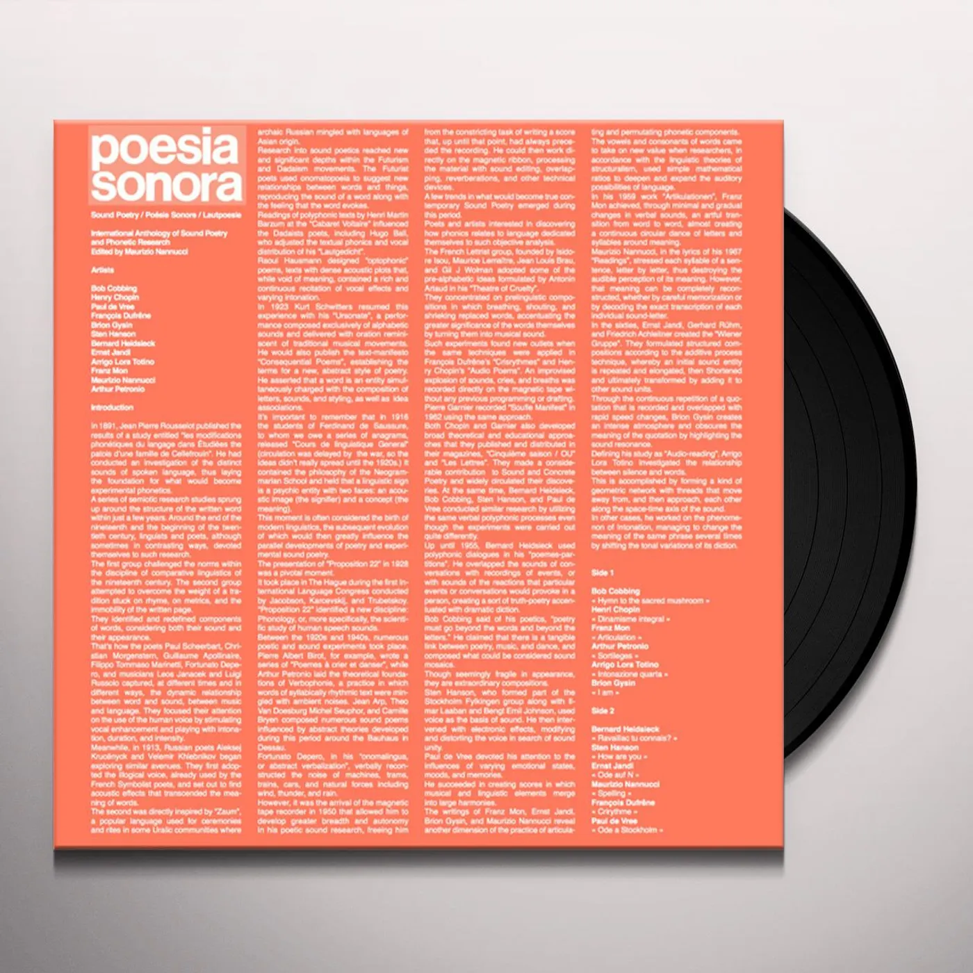 POESIA SONORA / VARIOUS Vinyl Record