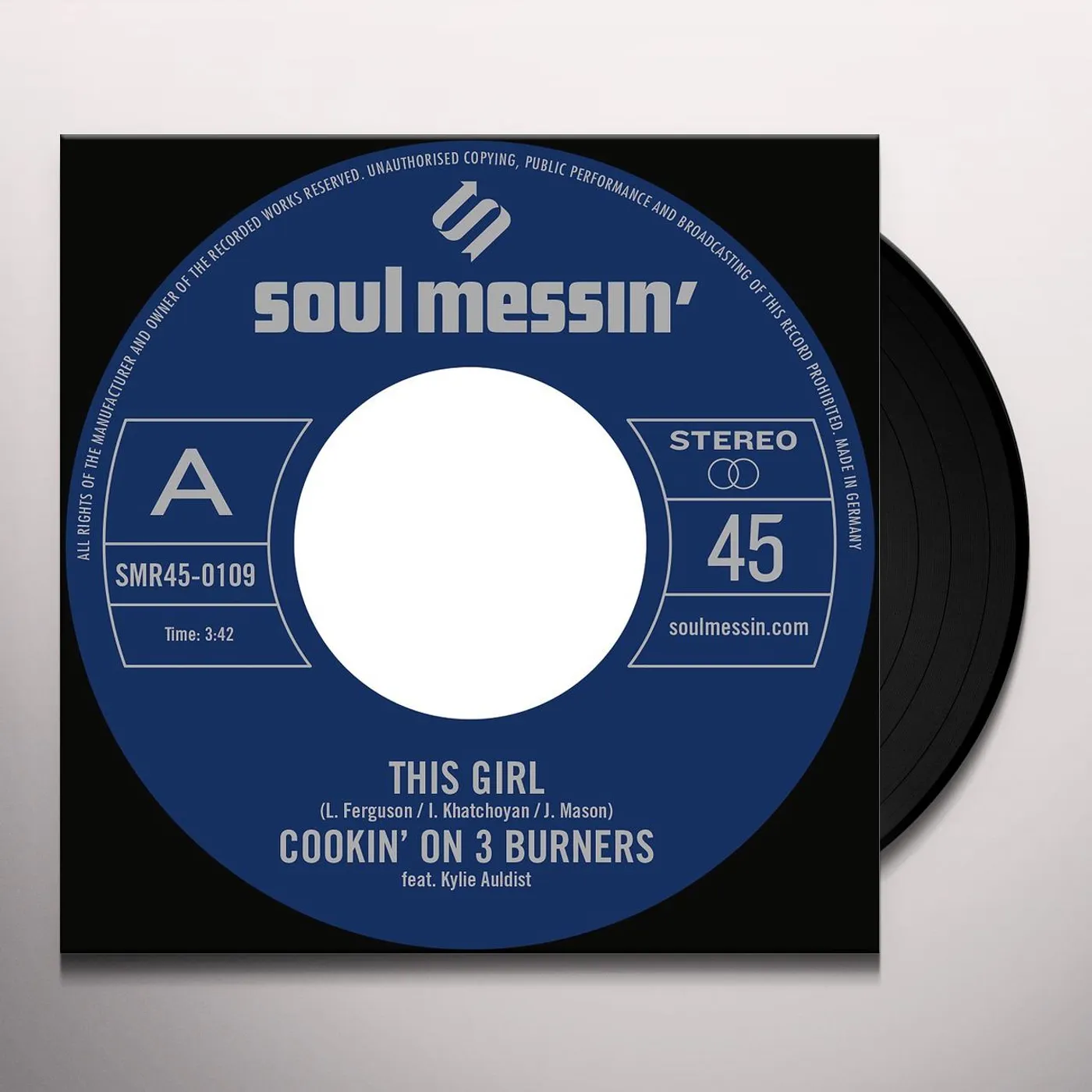 Cookin' On 3 Burners This Girl/Four 'N Twenty Vinyl Record