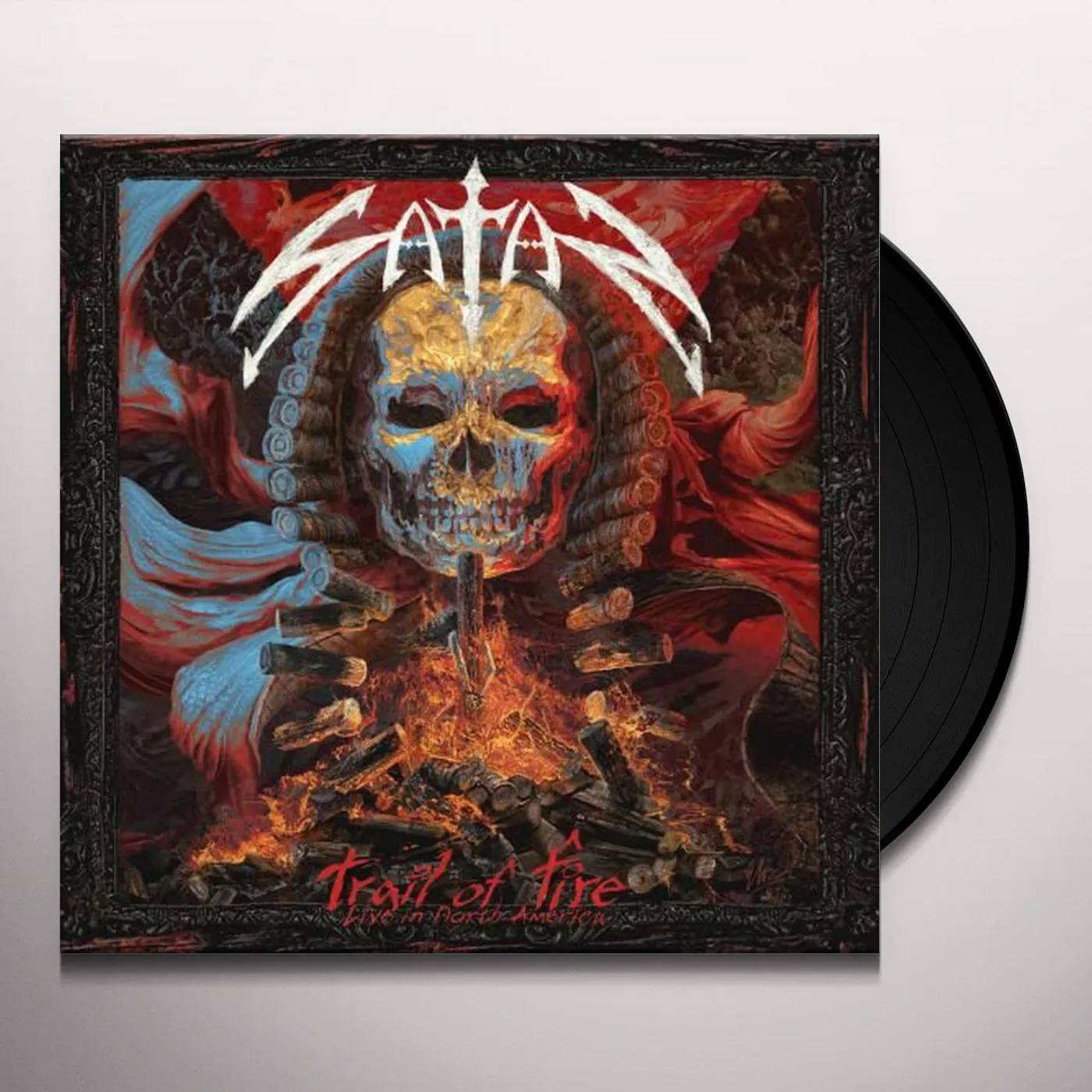 Satan Trail Of Fire   Live In North America Vinyl Record