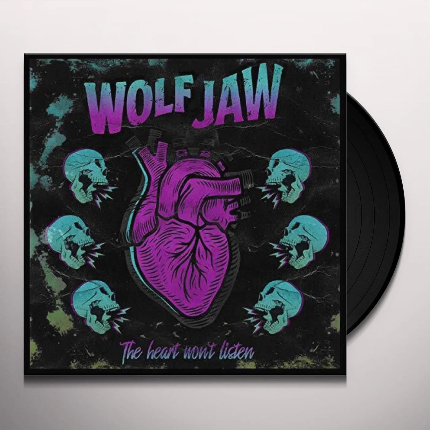 Wolf Jaw Heart won't listen Vinyl Record