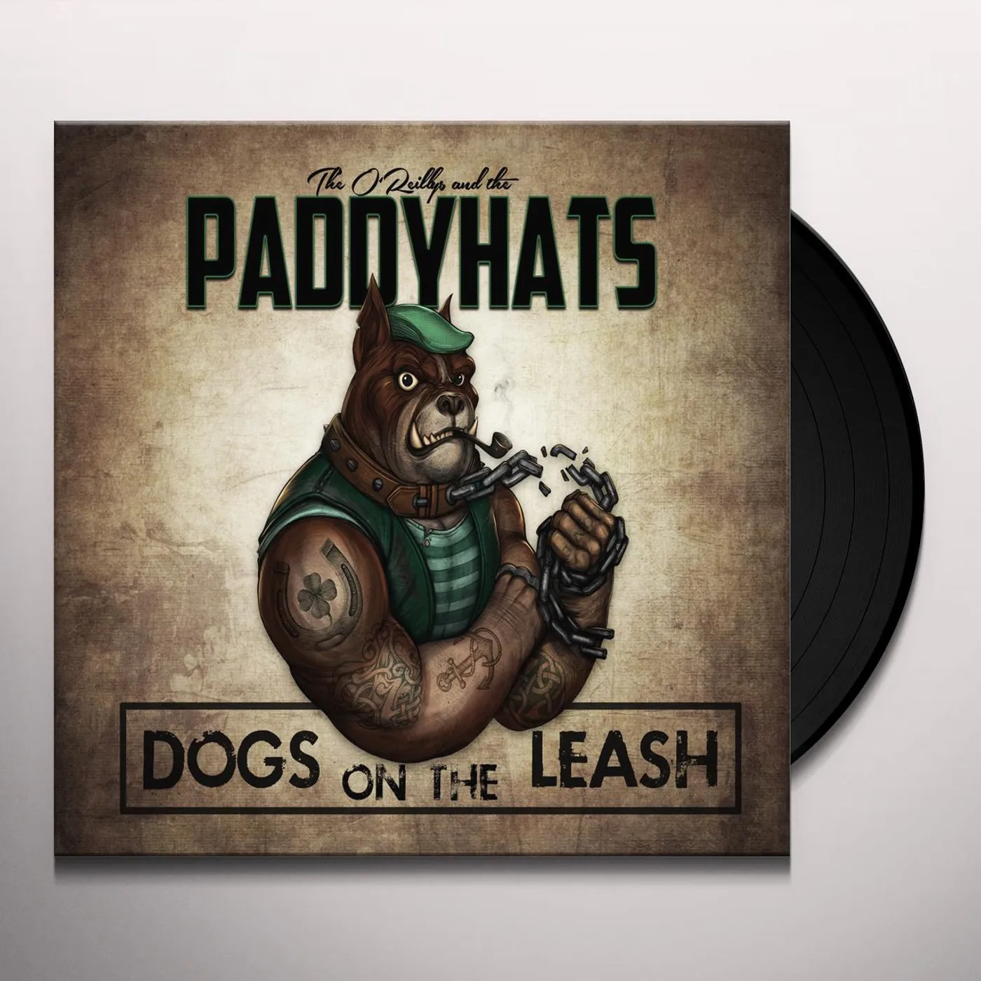 The O'Reillys and the Paddyhats Dogs On The Leash (Mint Green & Orange Splatter) Vinyl Record