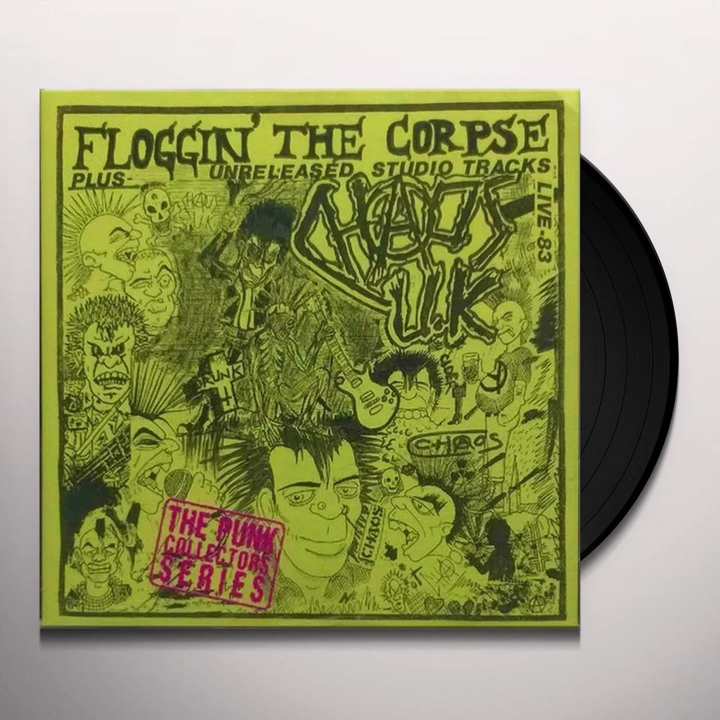 Chaos UK Floggin' The Corpse Vinyl Record