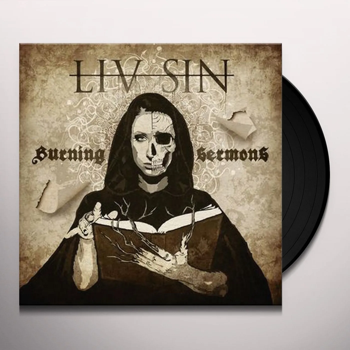 Liv Sin Burning sermons Vinyl Record